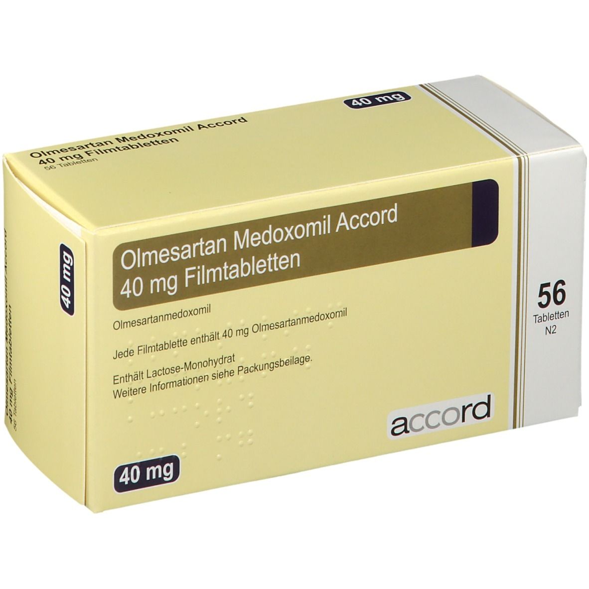 Olmesartan Medoxomil Accord 40 mg Filmtabletten 56 St