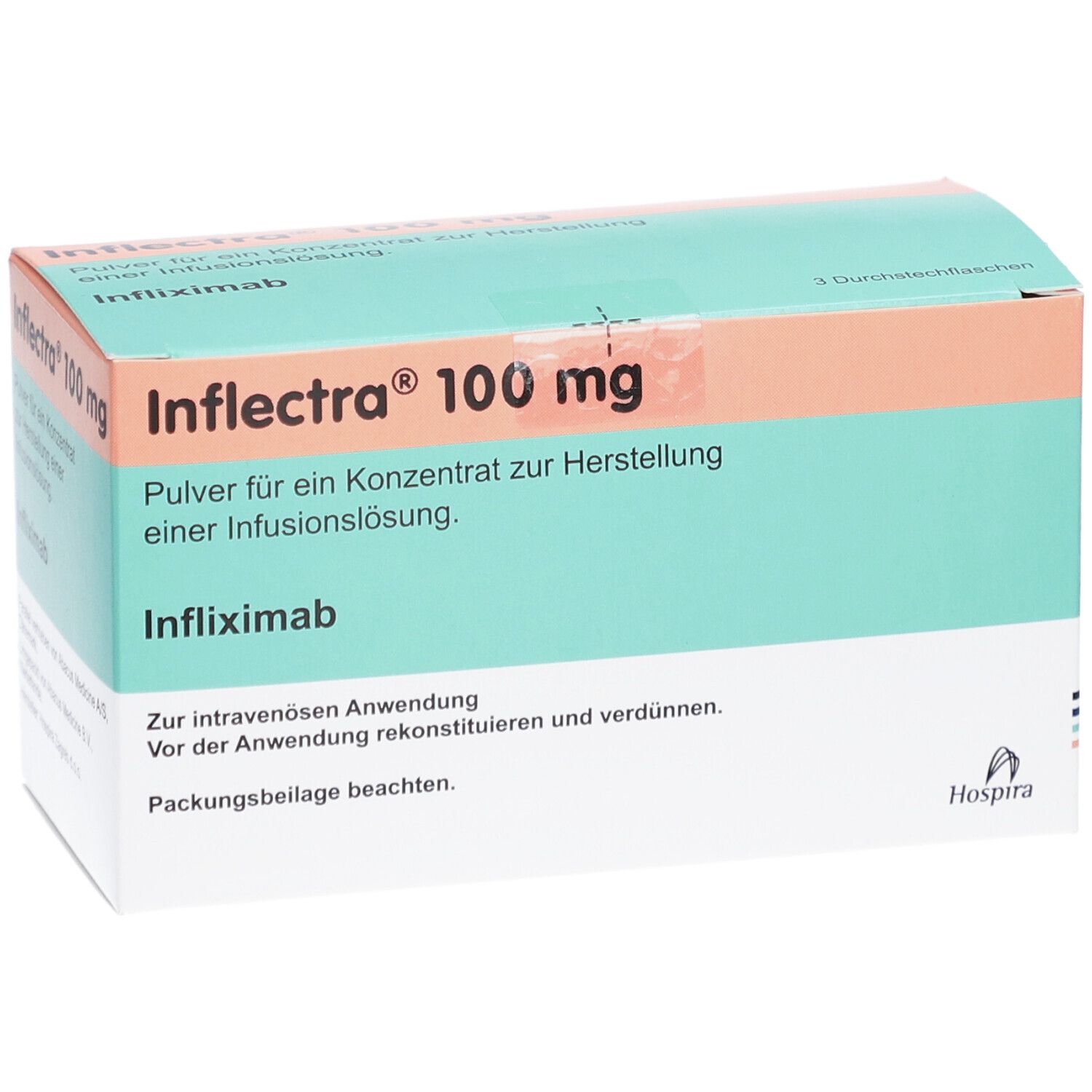 INFLECTRA 100 mg Plv.f.e.Konz.z.Her.e.Inf.-L.Dsfl.