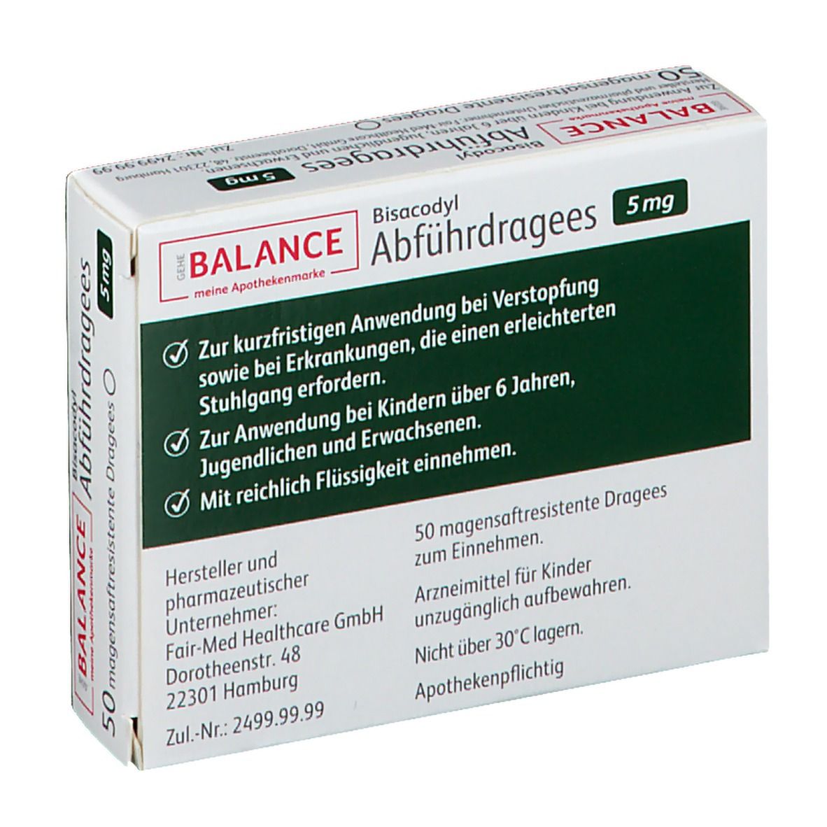 GEHE BALANCE Bisacodyl Abführdragees 5 mg