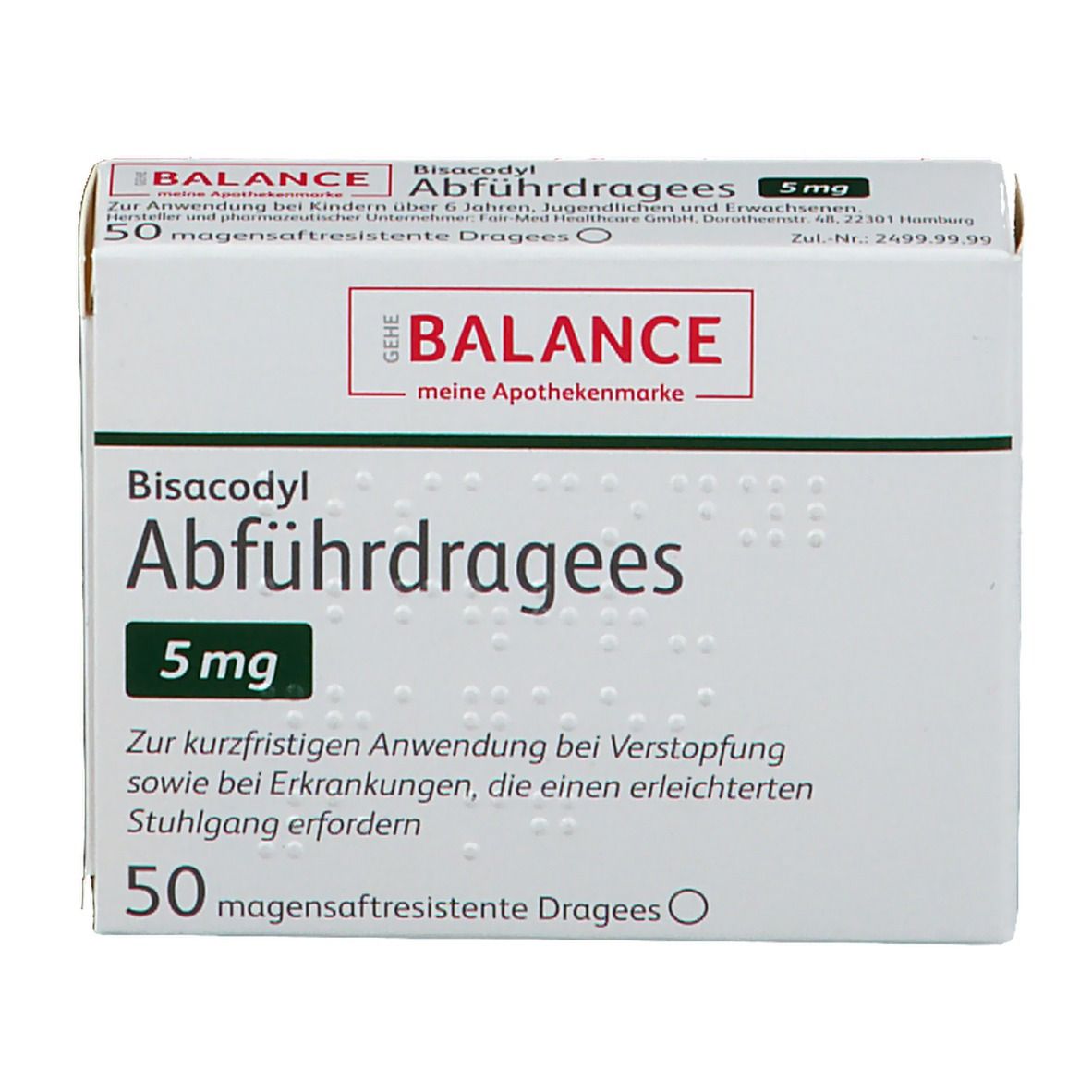 GEHE BALANCE Bisacodyl Abführdragees 5 mg