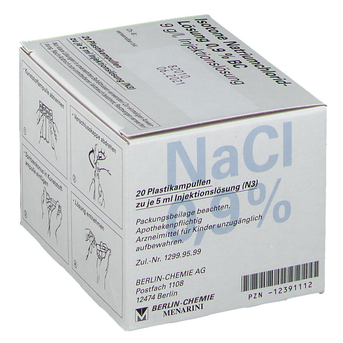Isotone Natriumchlorid-Lösung 0,9 % Berlin-Chemie Plastikampulle