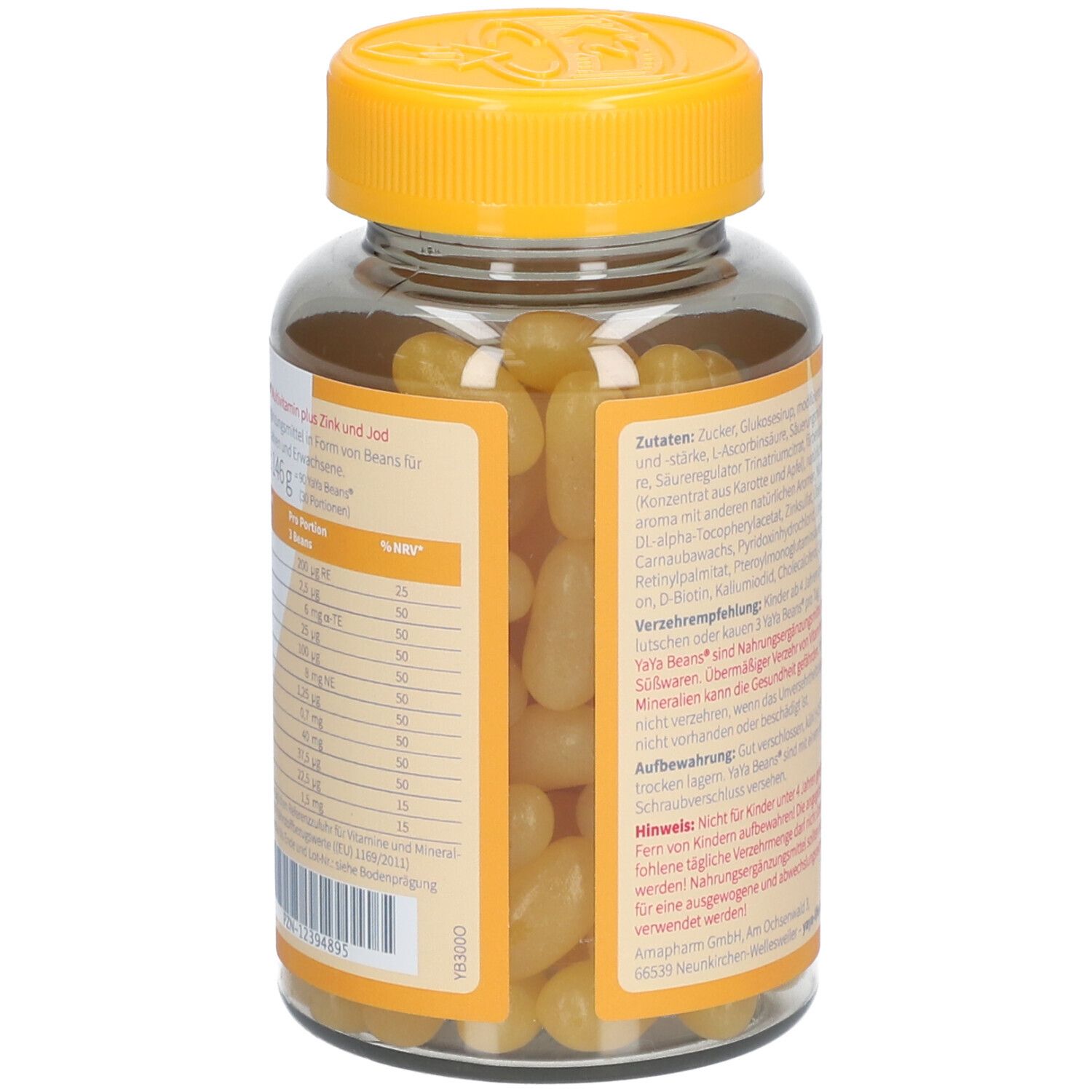 YaYa® Beans Multivitamin + Zink und Jod Orange