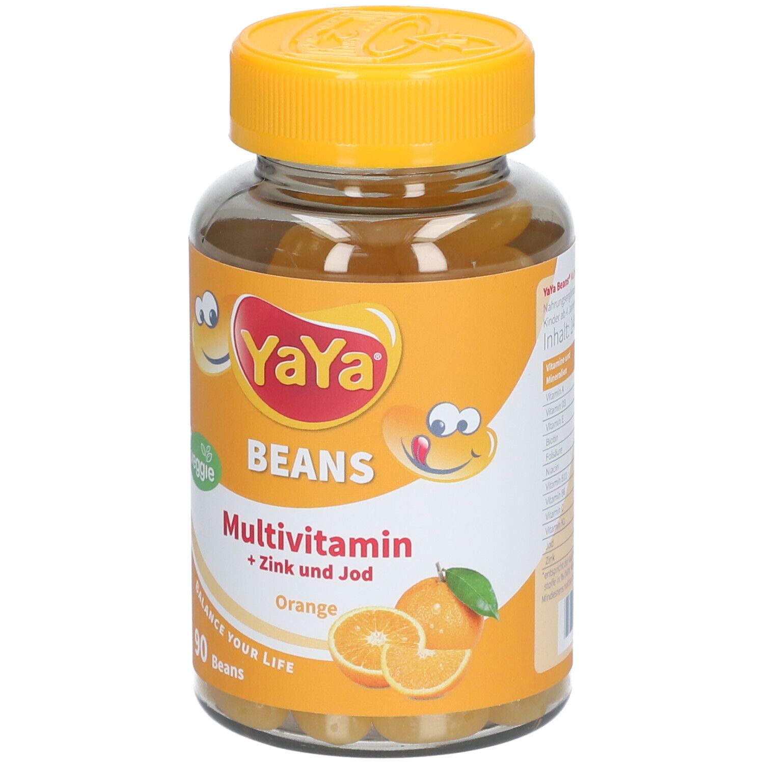 YaYa® Beans Multivitamin + Zink und Jod Orange