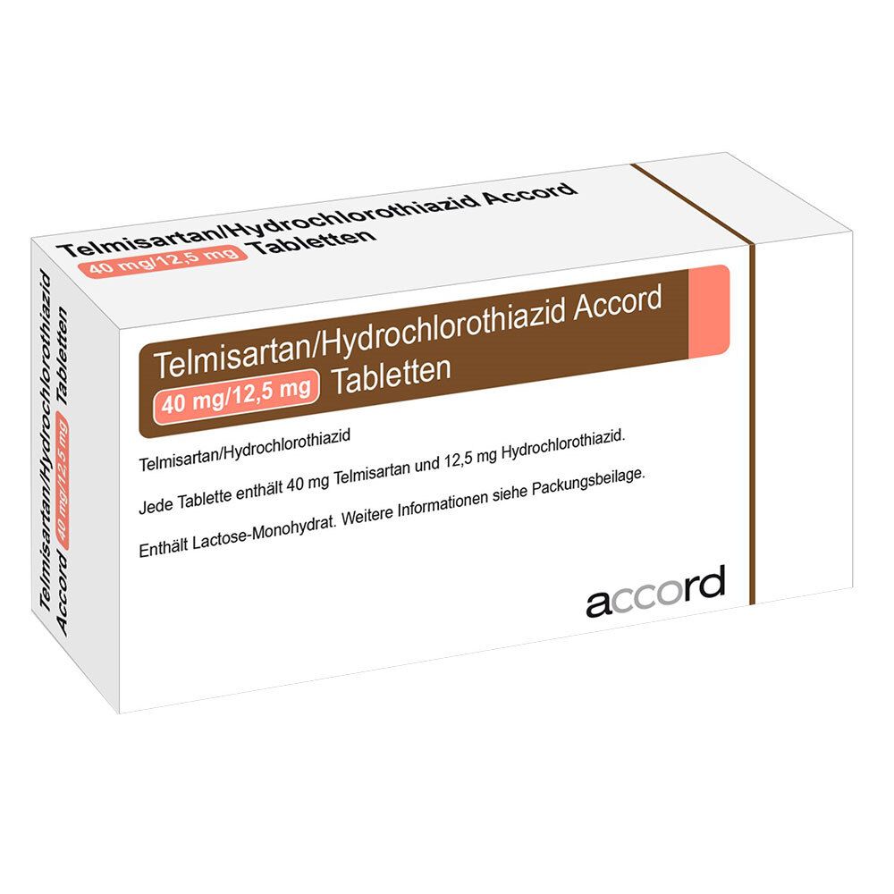 Telmisartan/Hydrochlorothiazid Accord 40 mg/12,5 mg