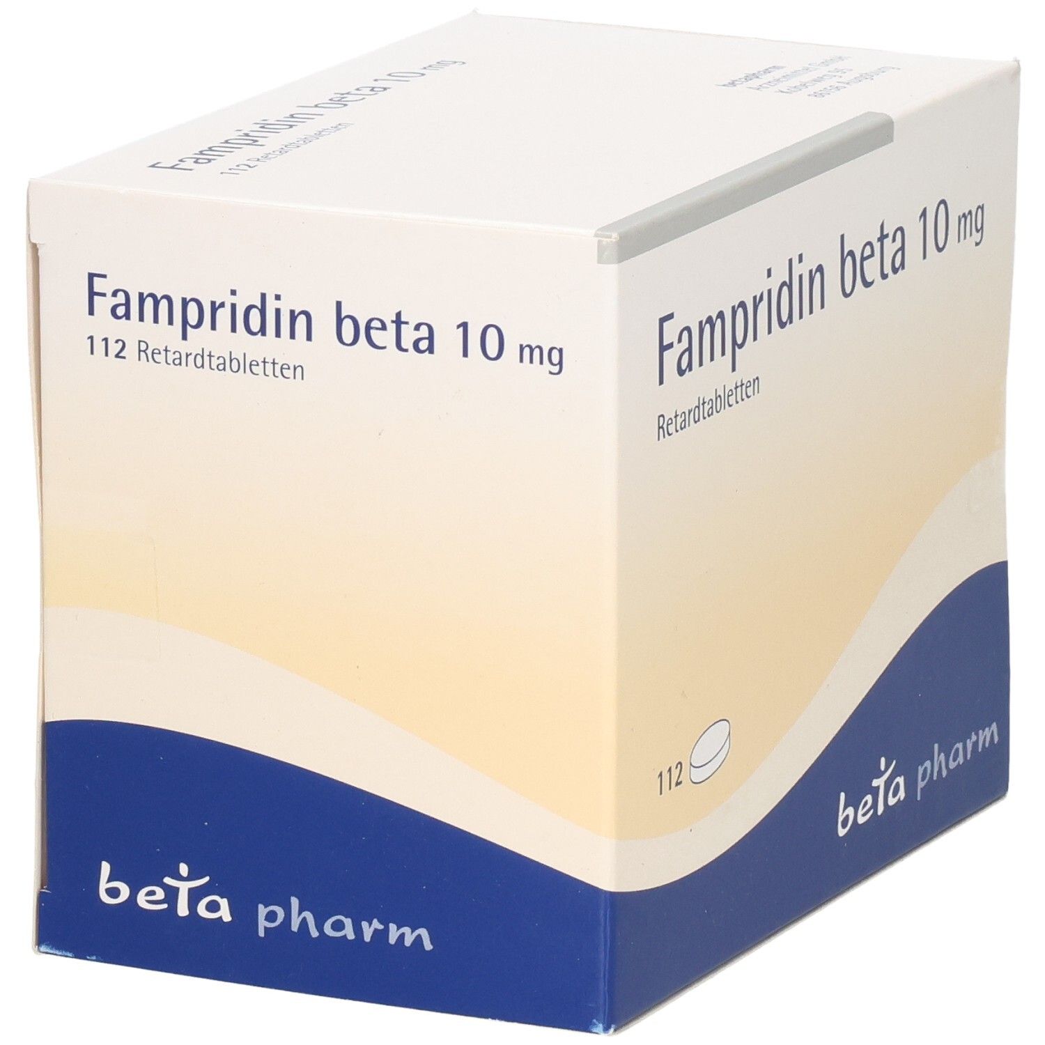 Fampridin beta 10 mg Retardtabletten Karton, 112 Stück.