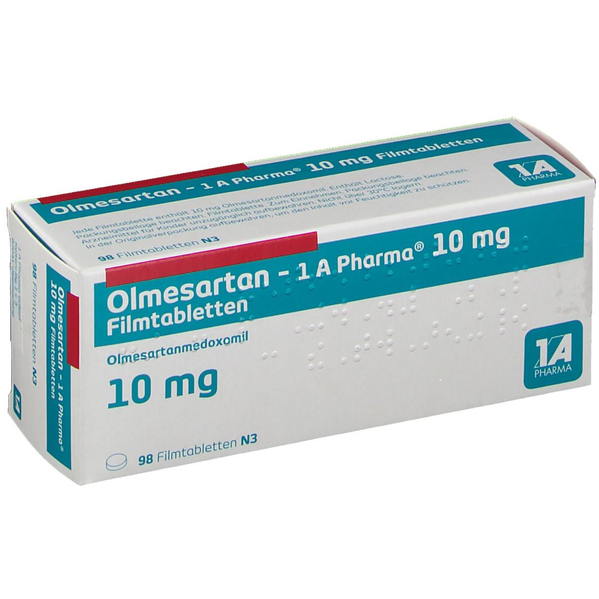 Olmesartan-1A Pharma 10 mg Filmtabletten 98 St