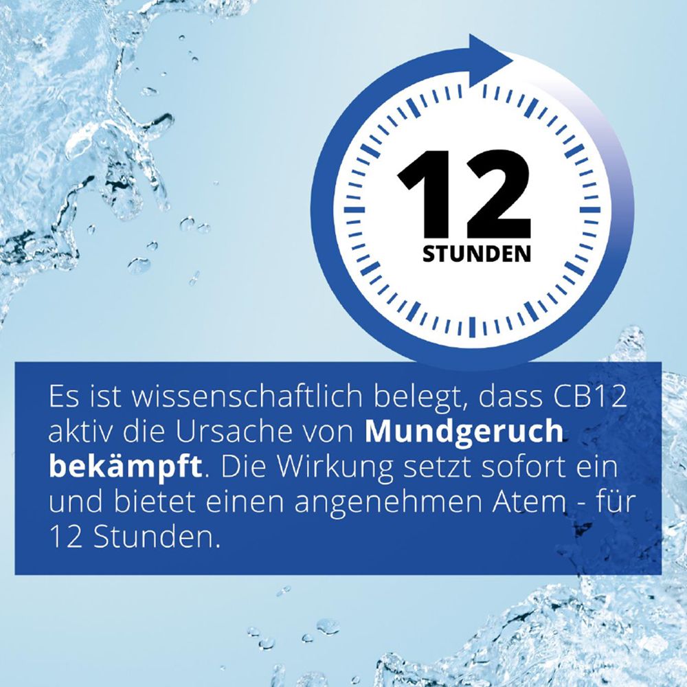 CB12 Mundspülung: Mundwasser mit Zinkacetat & Chlorhexidin gegen schlechten Atem & Mundgeruch