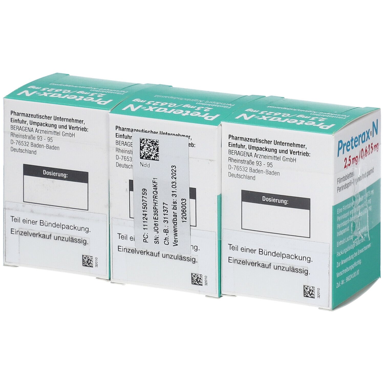 Preterax N 2,5 mg/0,625 mg