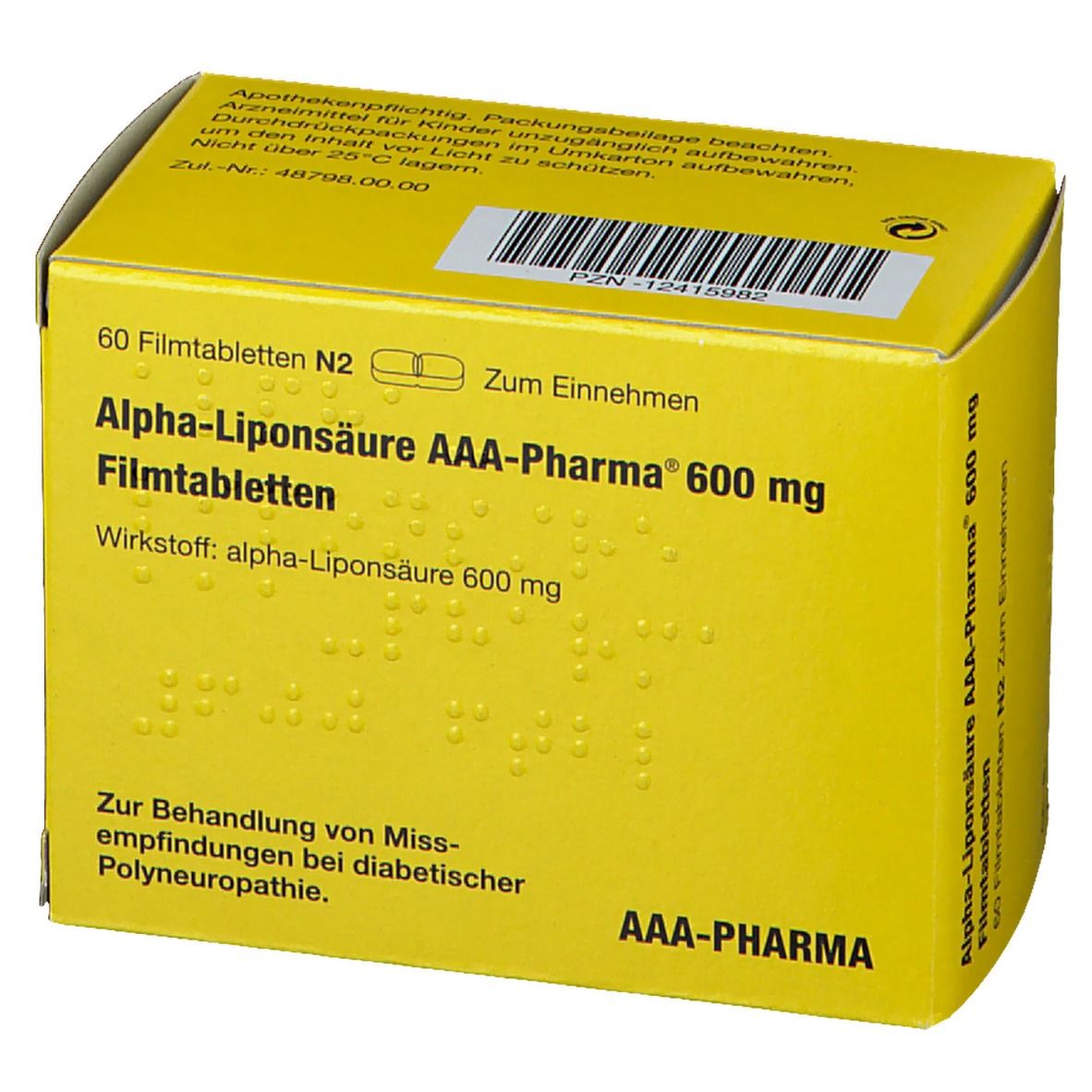 Alpha-Liponsäure AAA-Pharma® 600 mg