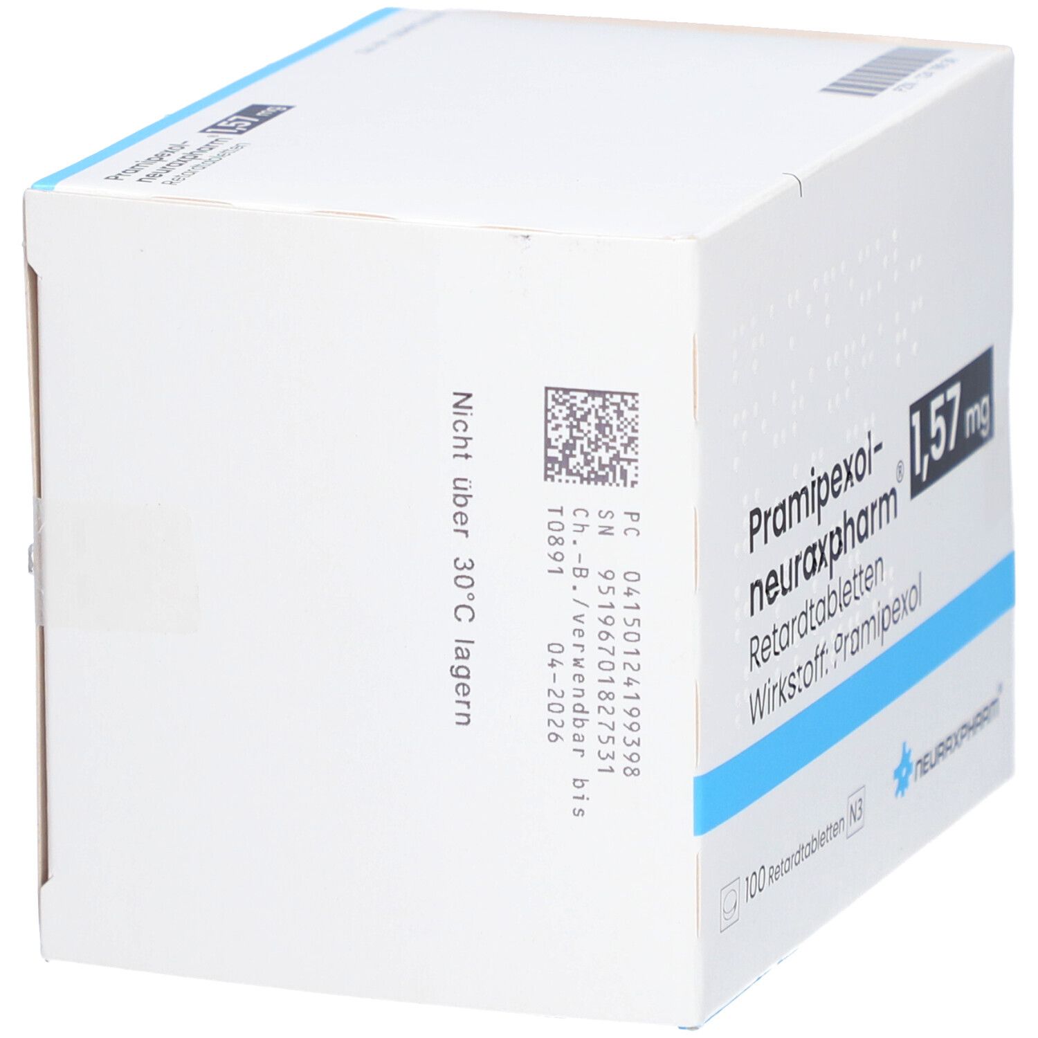 PRAMIPEXOL-neuraxpharm 1,57 mg Retardtabletten 100 St Retard-Tabletten