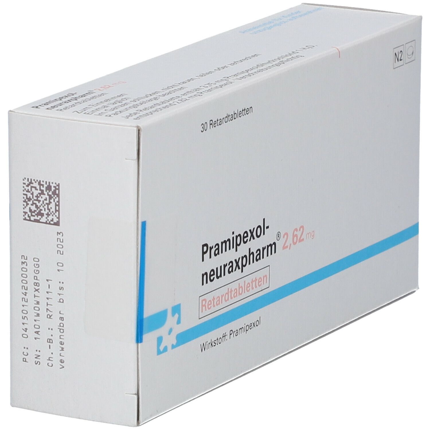 PRAMIPEXOL-neuraxpharm 2,62 mg Retardtabletten 30 St Retard-Tabletten