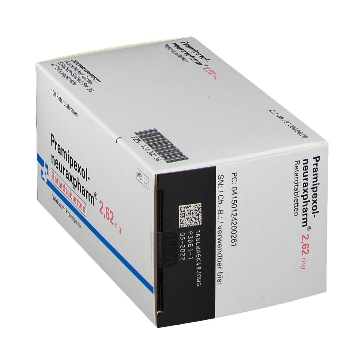 PRAMIPEXOL-neuraxpharm 2,62 mg Retardtabletten 100 St Retard-Tabletten