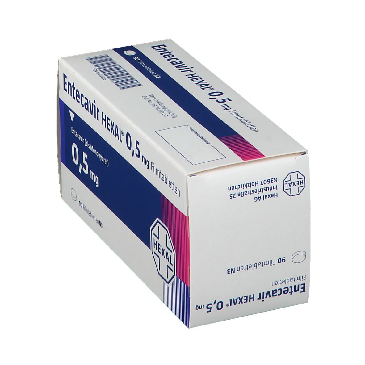 Entecavir Hexal 0,5 mg Filmtabletten 90 St