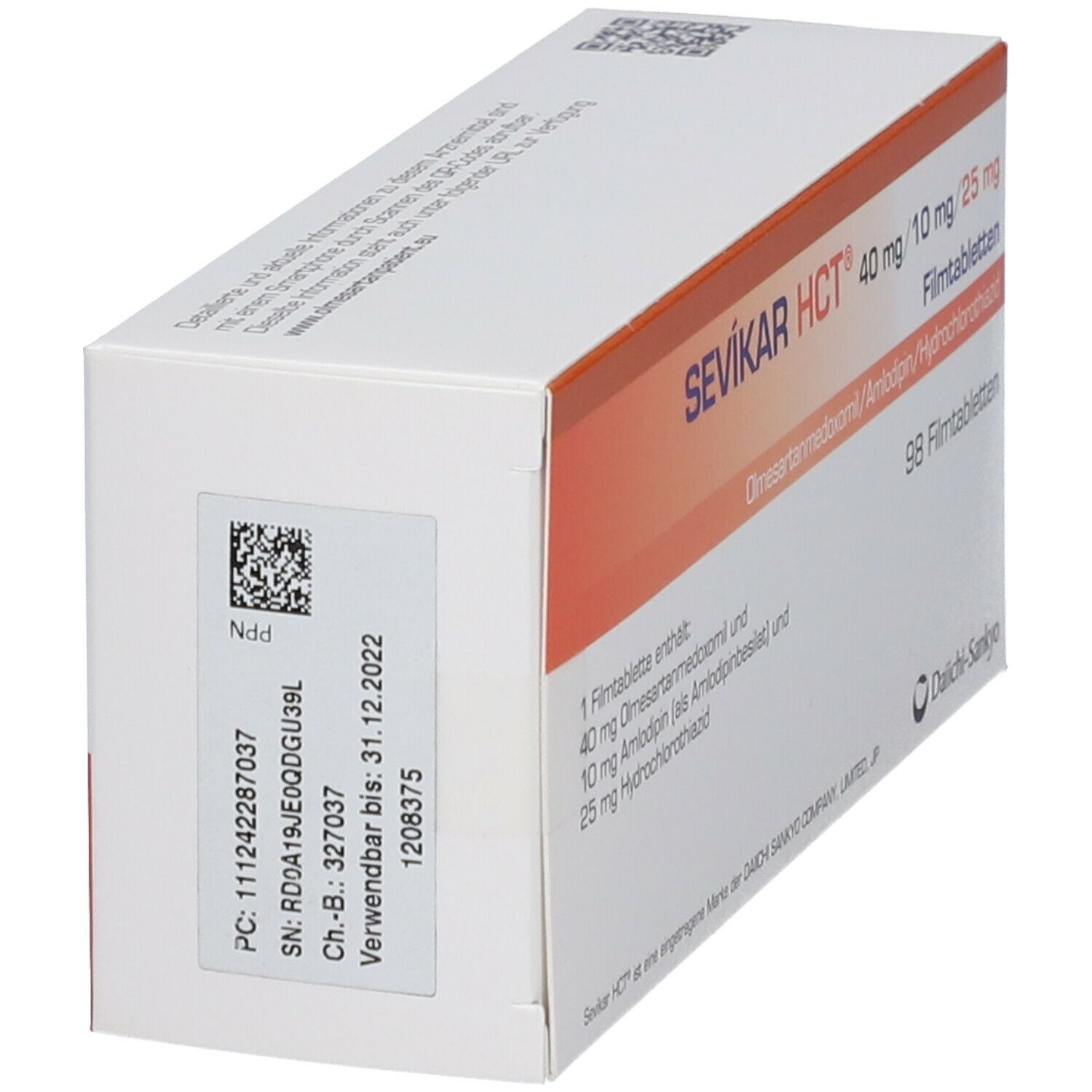 SEVIKAR HCT® 40 mg/10 mg/25 mg