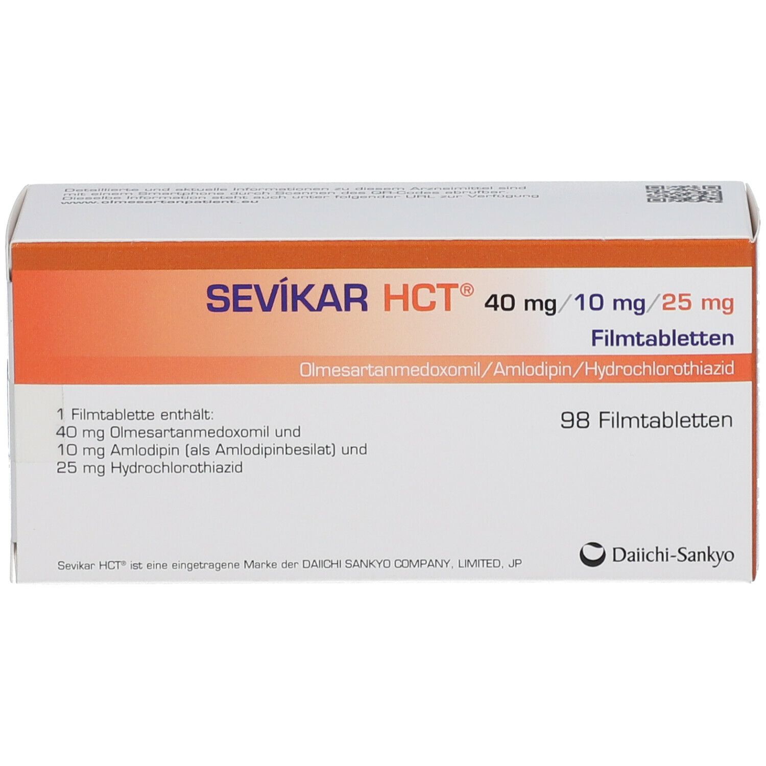 SEVIKAR HCT® 40 mg/10 mg/25 mg