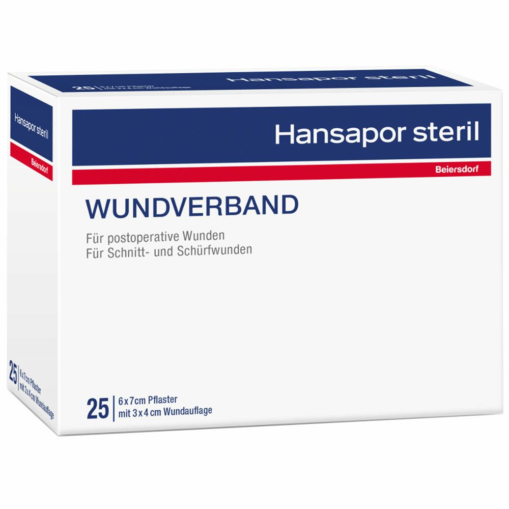 Hansapor steril Wundverband 6 x 7 cm