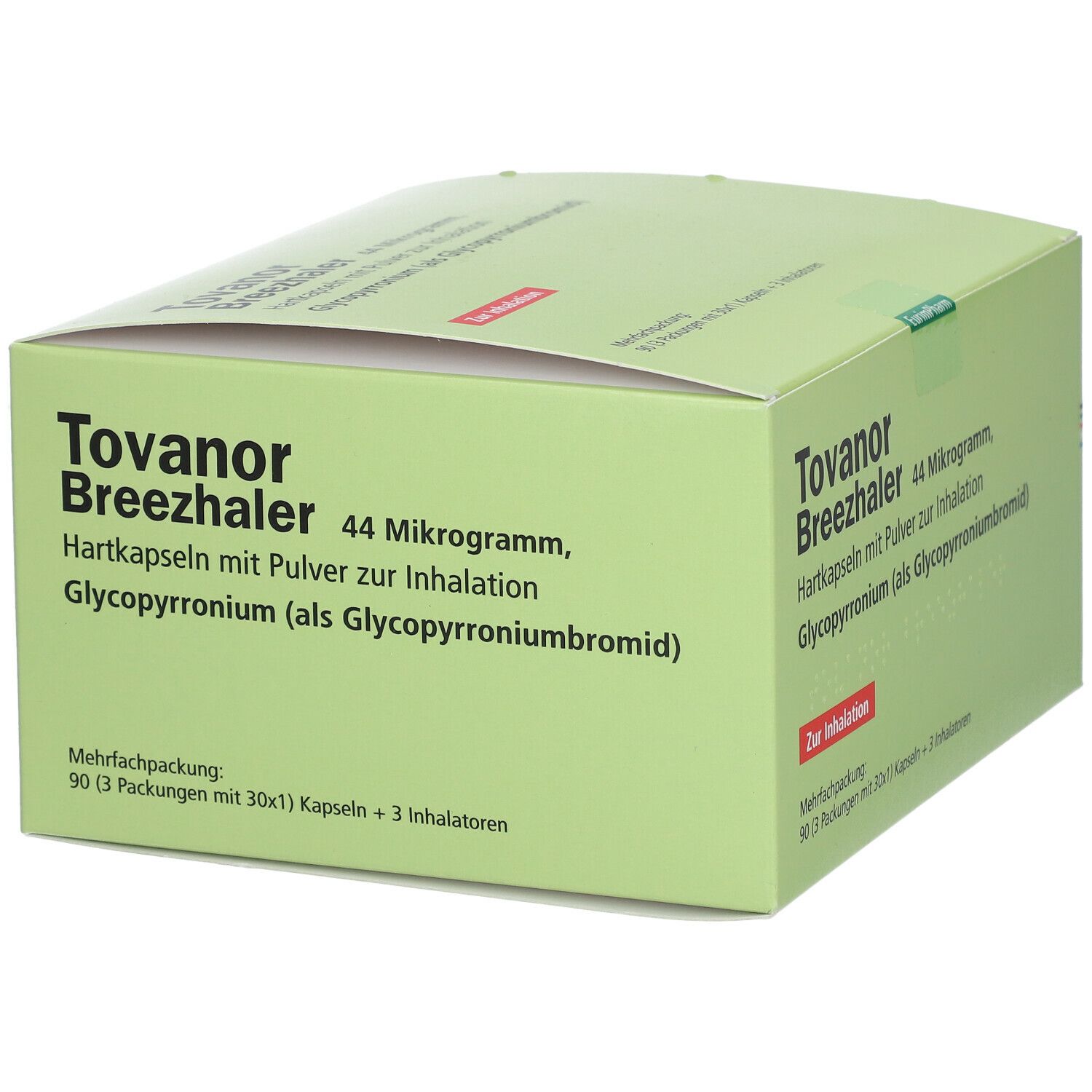 Tovanor Breezhaler 44 µg Hartkaps.m.Plv.z.Inhal. 3x30 St Hartkapseln mit Pulver zur Inhalation