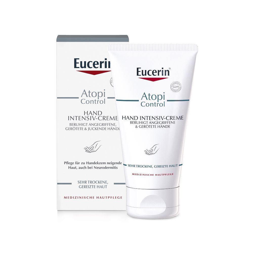Eucerin® AtopiControl Hand Intensiv-Creme + Eucerin UreaRepair Plus Handcreme 5% 30ml GRATIS