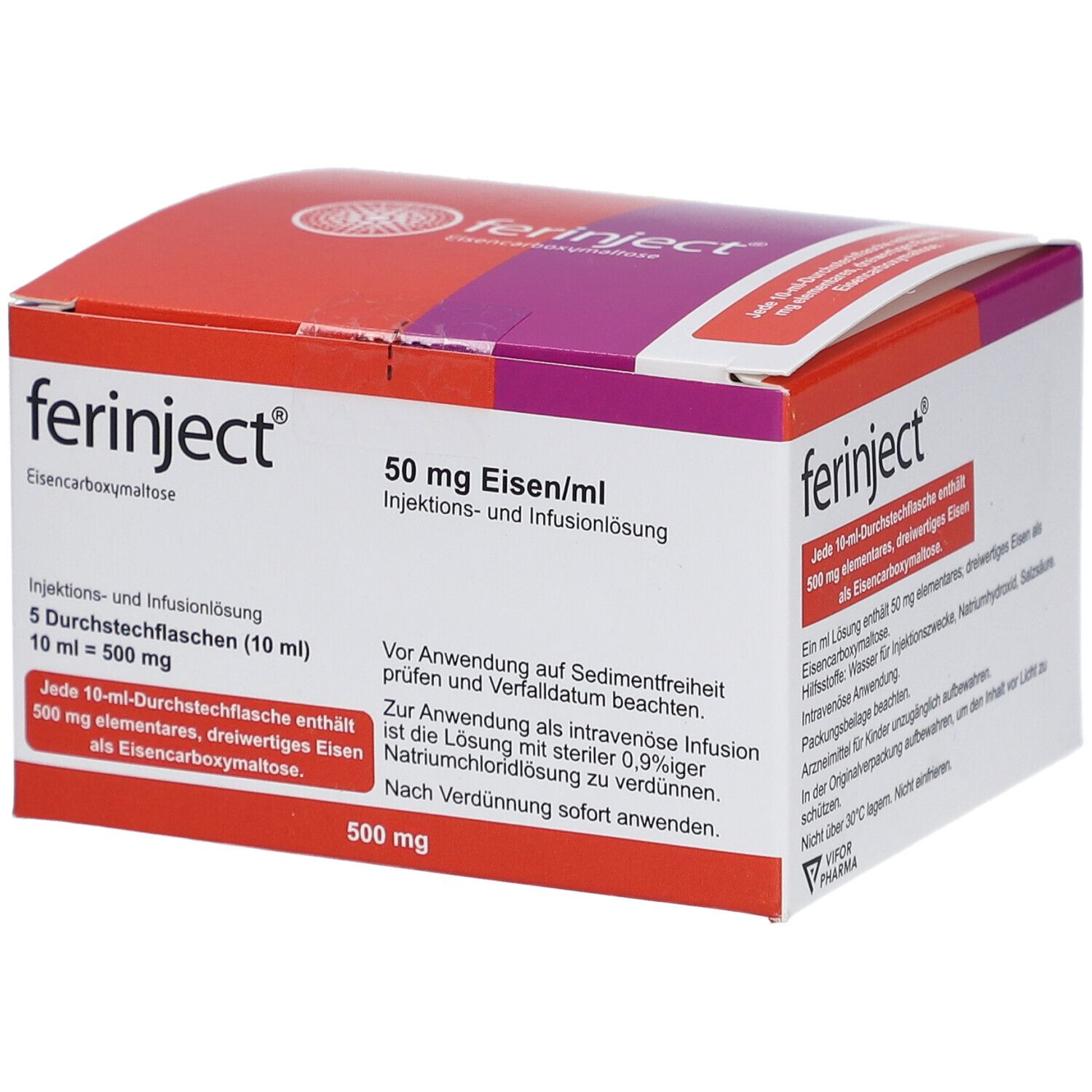 FERINJECT 50 mg Eisen/ml Injektions-/Infusionslsg.
