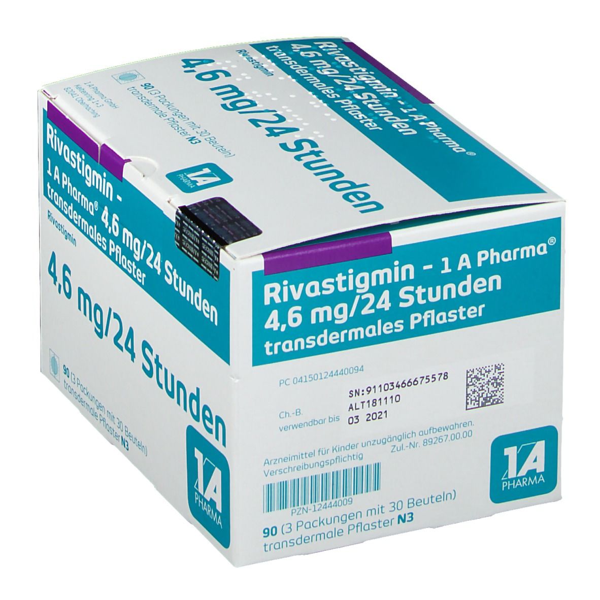Rivastigmin 1A 4.6Mg/24H