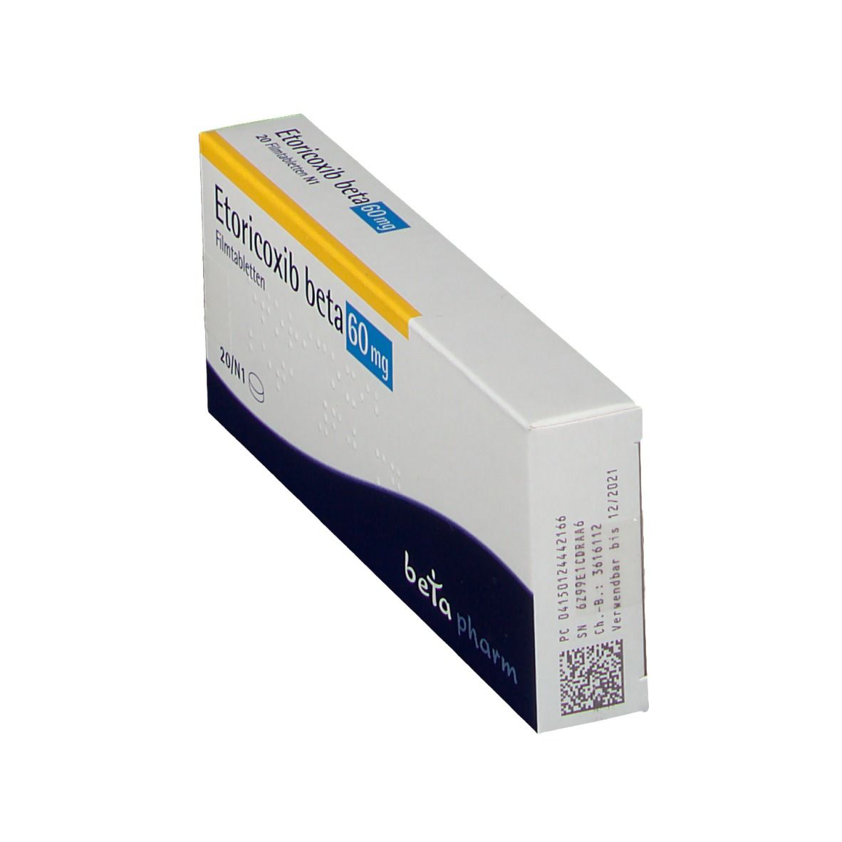 Etoricoxib beta 60 mg Filmtabletten 20 St