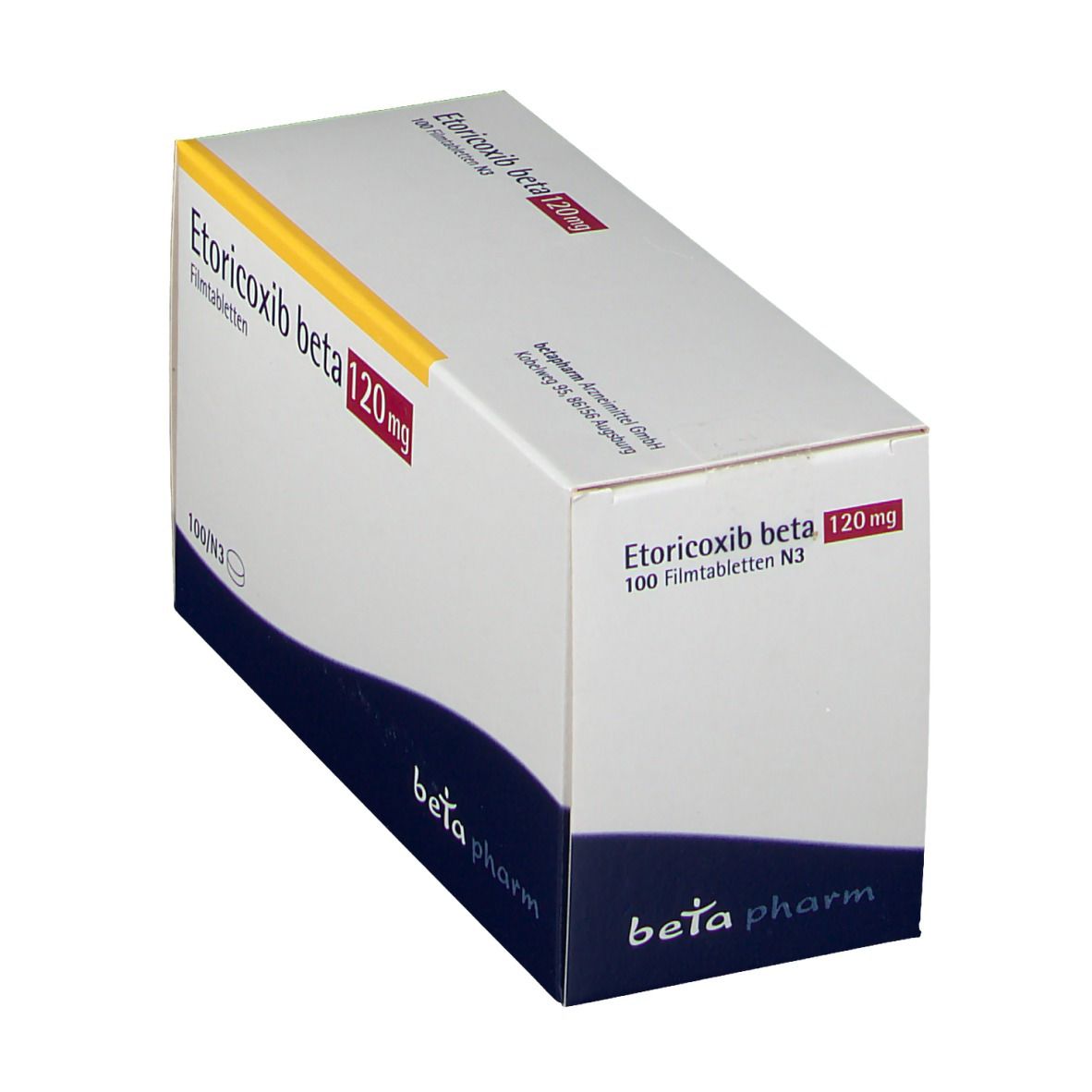 Etoricoxib beta 120 mg Filmtabletten 100 St