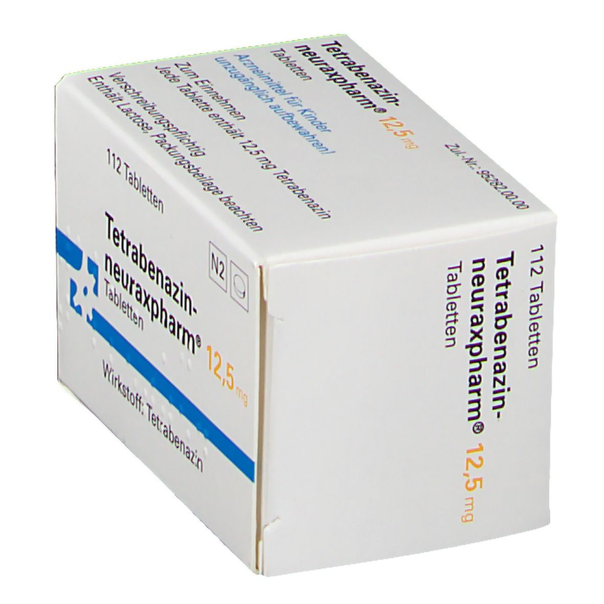 TETRABENAZIN-neuraxpharm 12,5 mg Tabletten 112 St