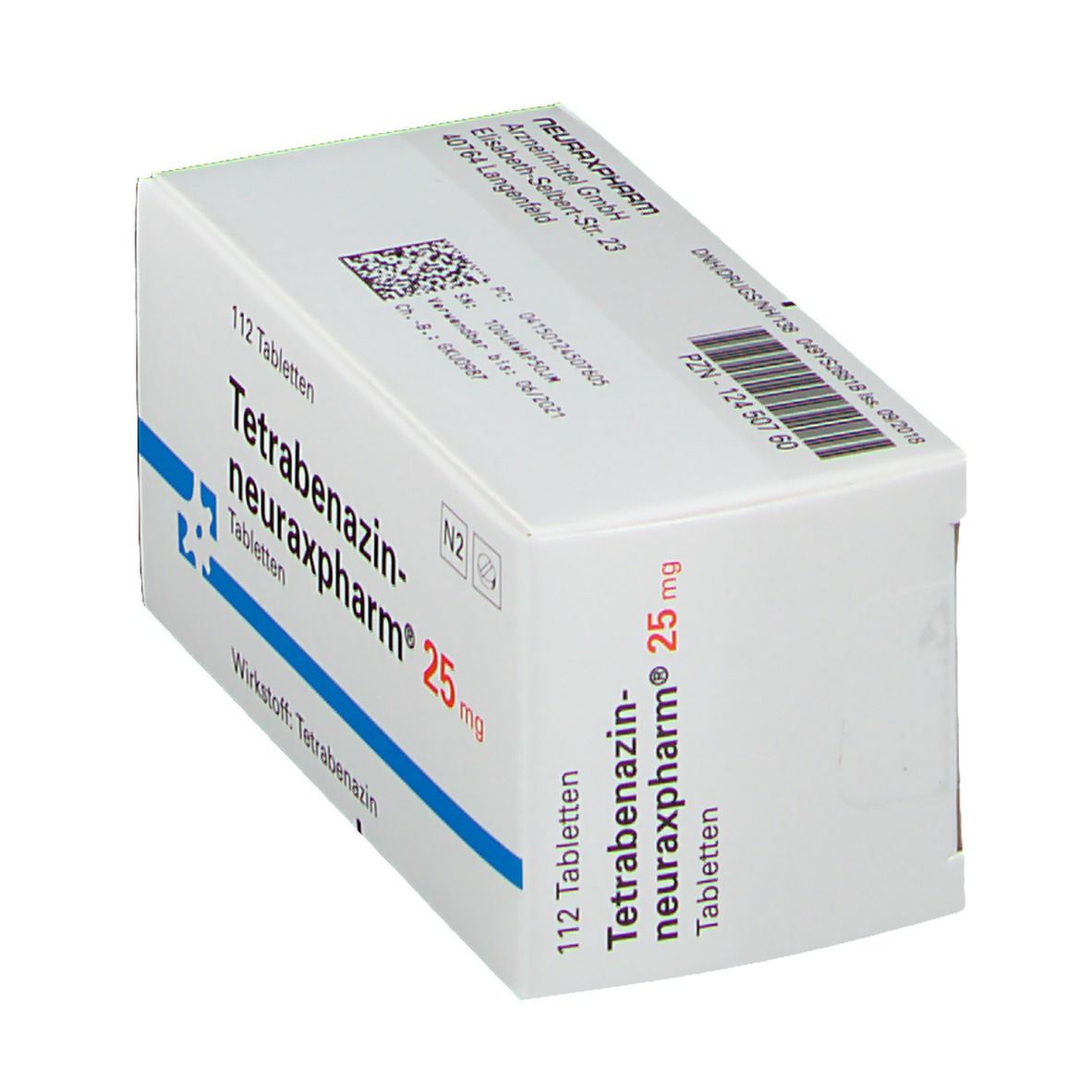 TETRABENAZIN-neuraxpharm 25 mg Tabletten 112 St