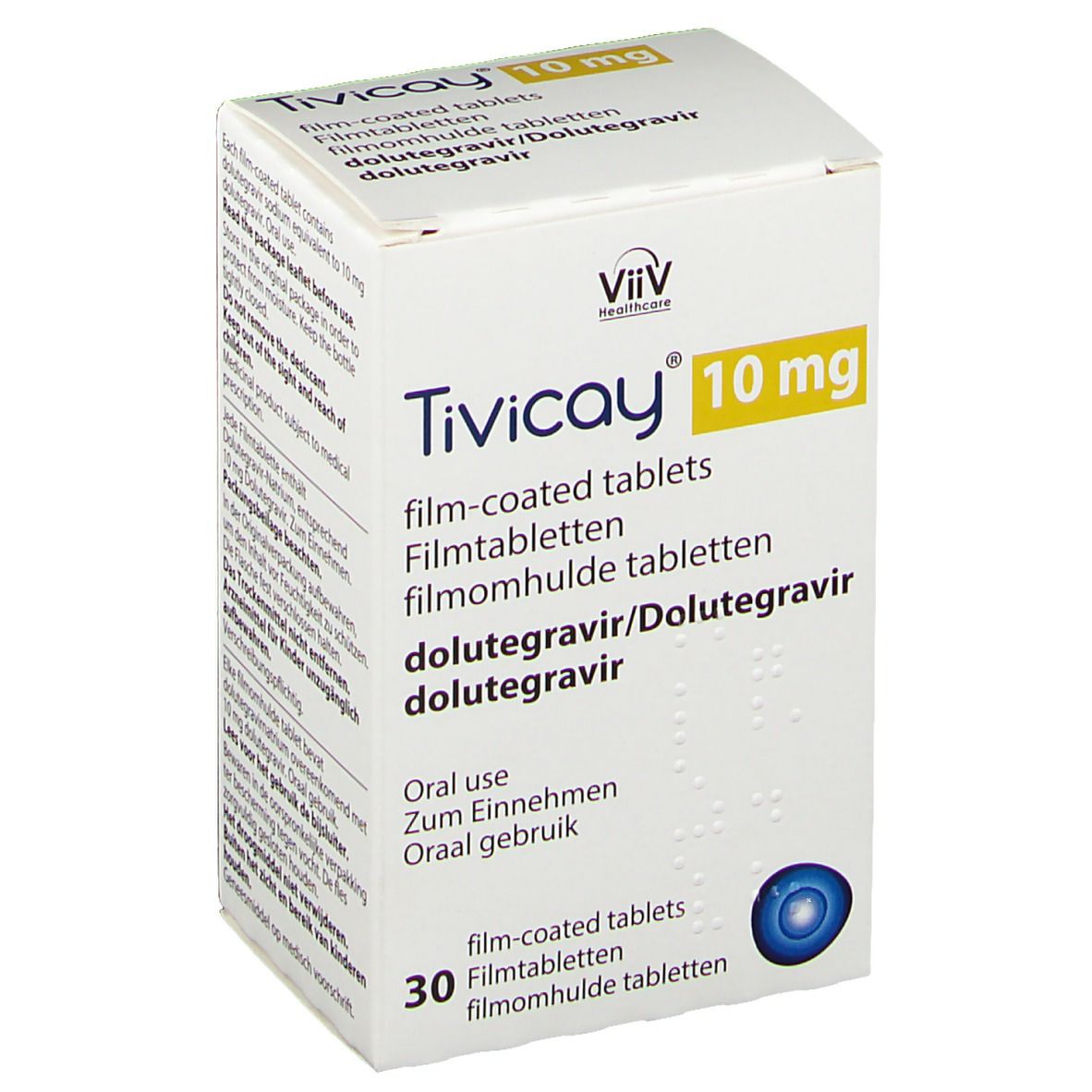 TIVICAY 10 mg Filmtabletten