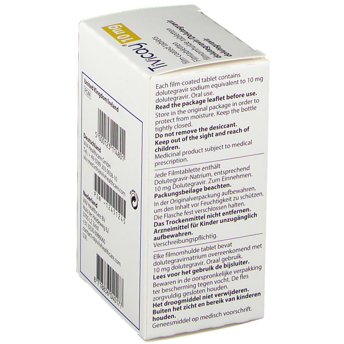 TIVICAY 10 mg Filmtabletten