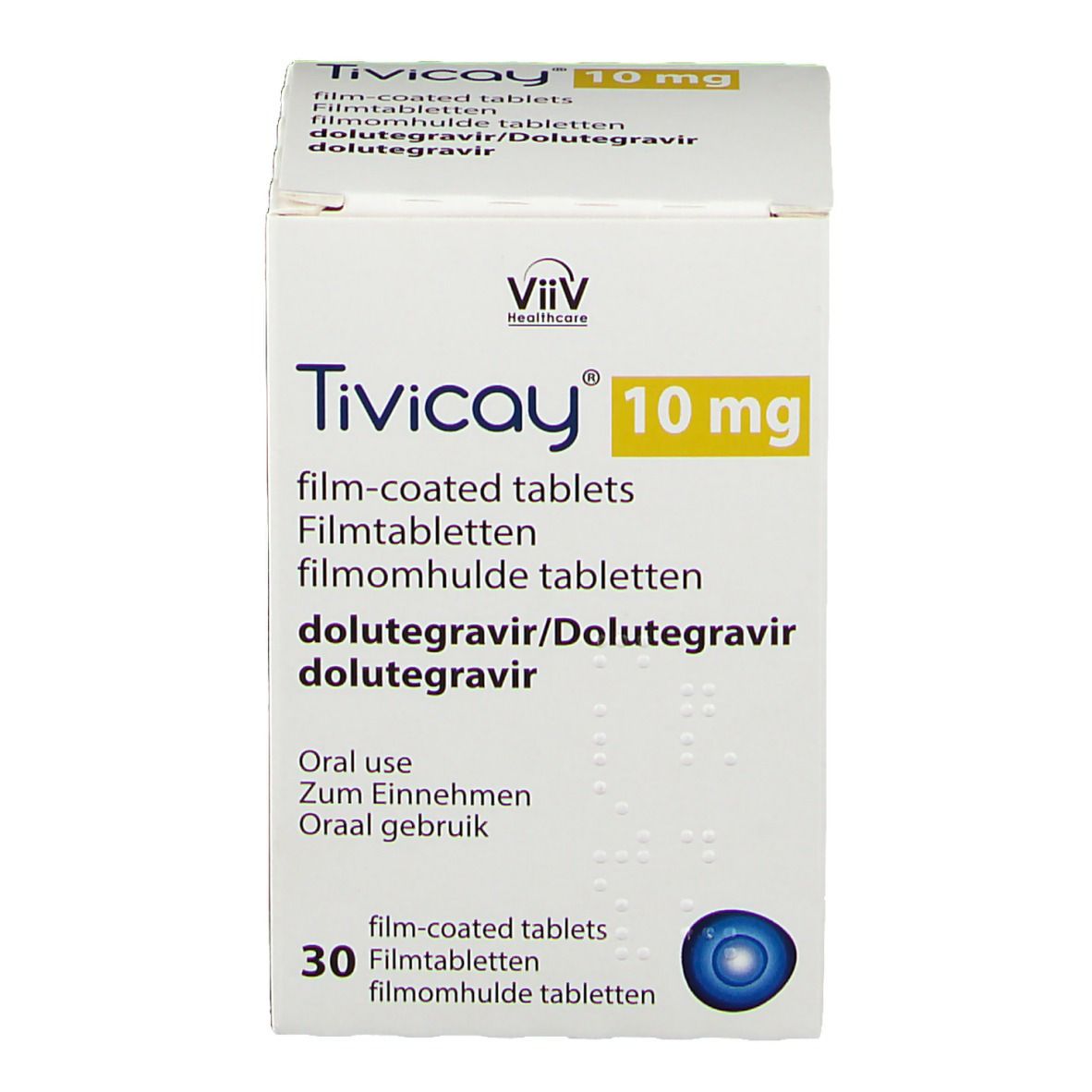 TIVICAY 10 mg Filmtabletten
