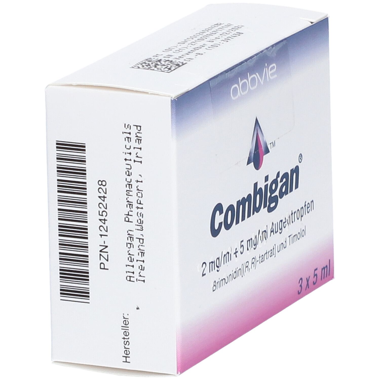 Combigan 2 mg/ml + 5 Augentropfen 3x5 ml