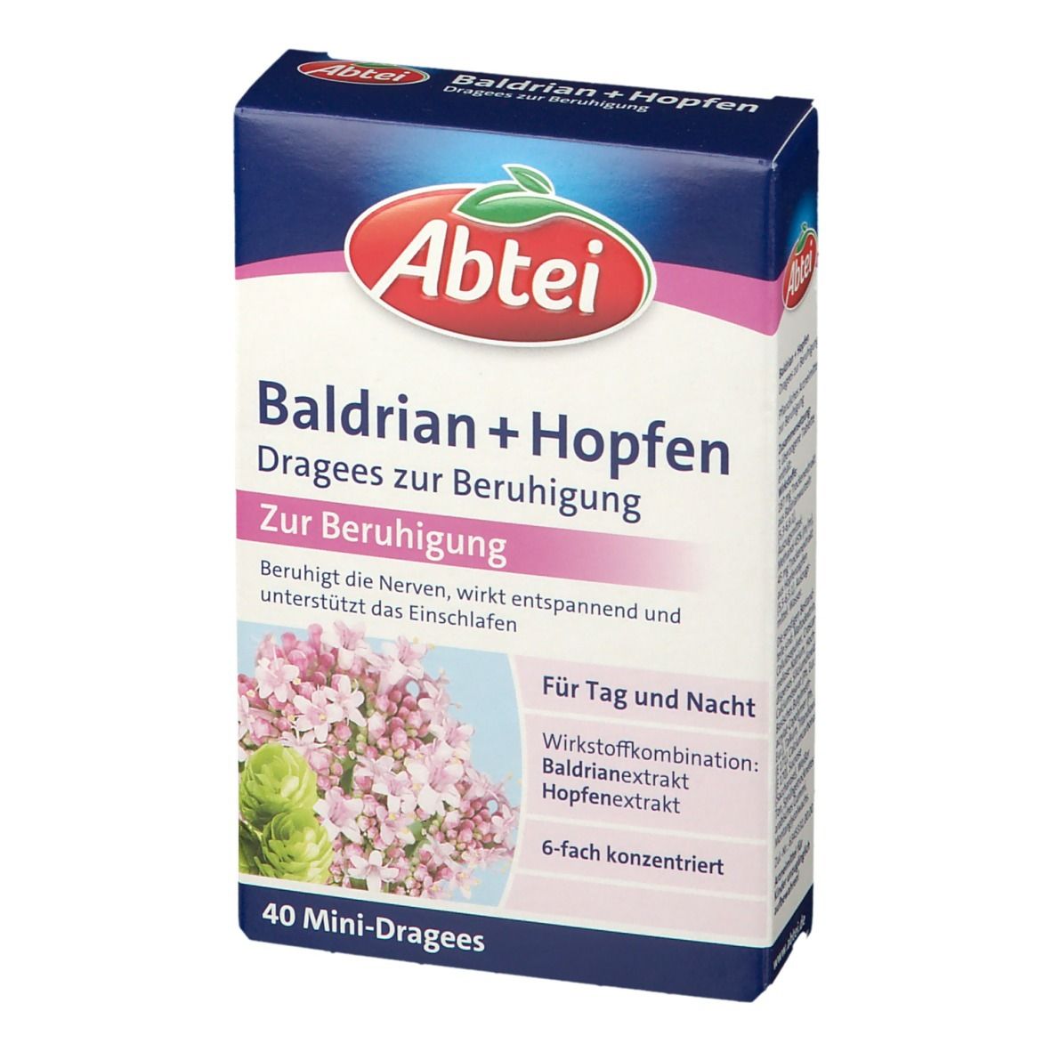 Abtei Baldrian + Hopfen Dragees zur Beruhigung