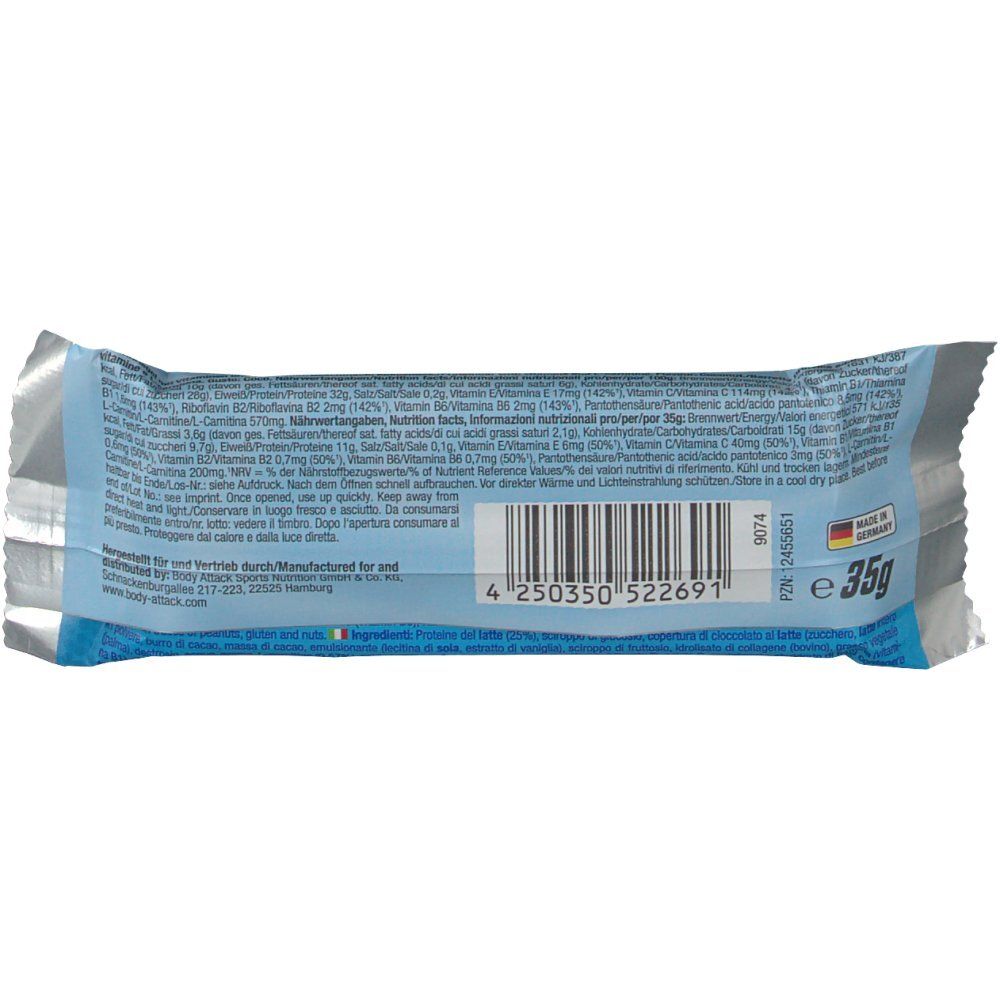 Body Attack Power Protein Bar Müsli Coconut Riegel