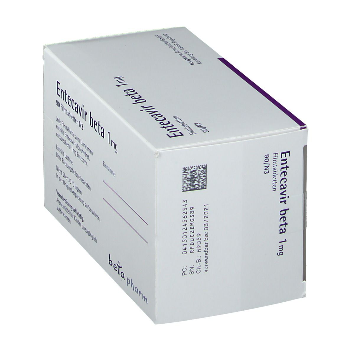 Entecavir beta 1 mg