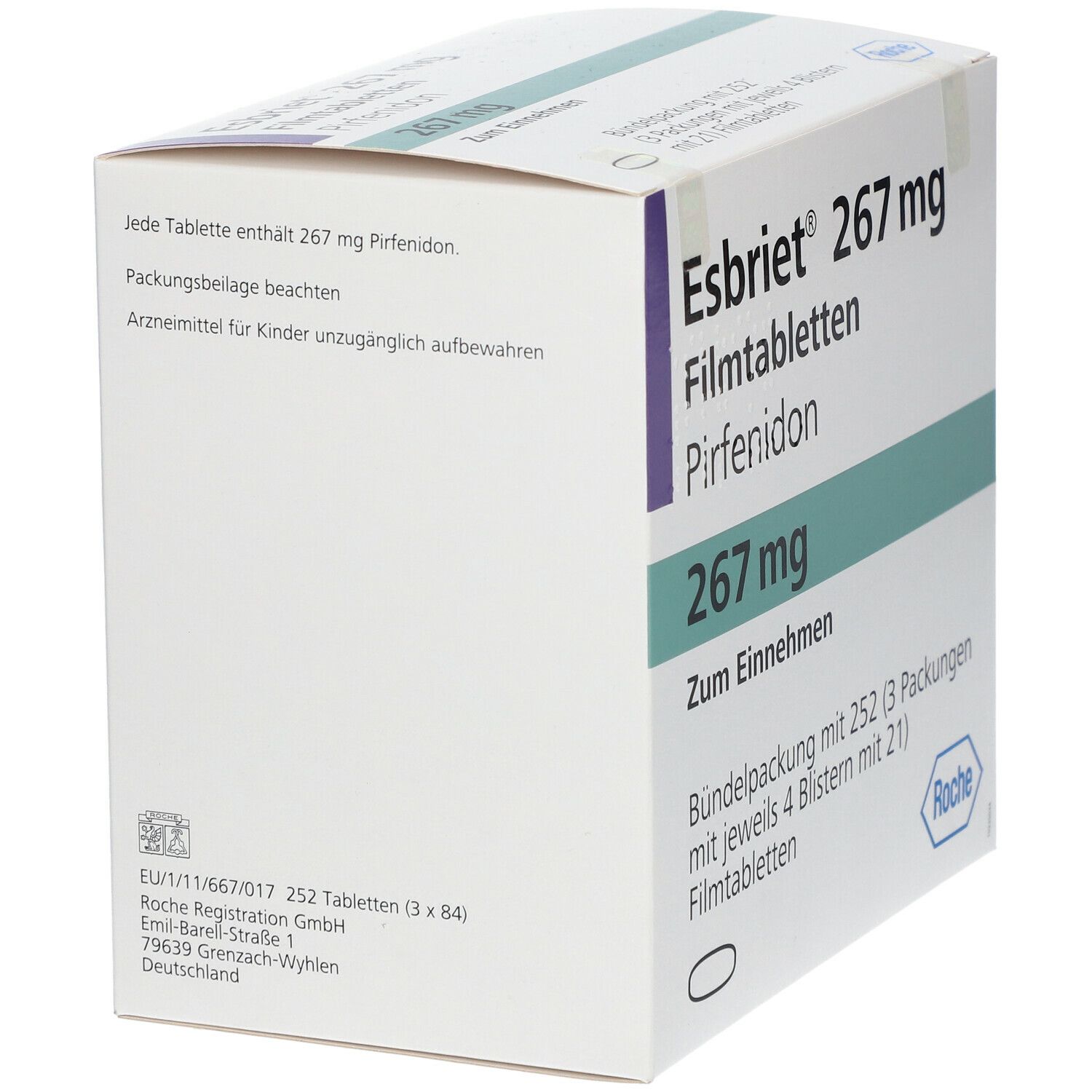 Esbriet 267 mg Filmtabletten 252 St