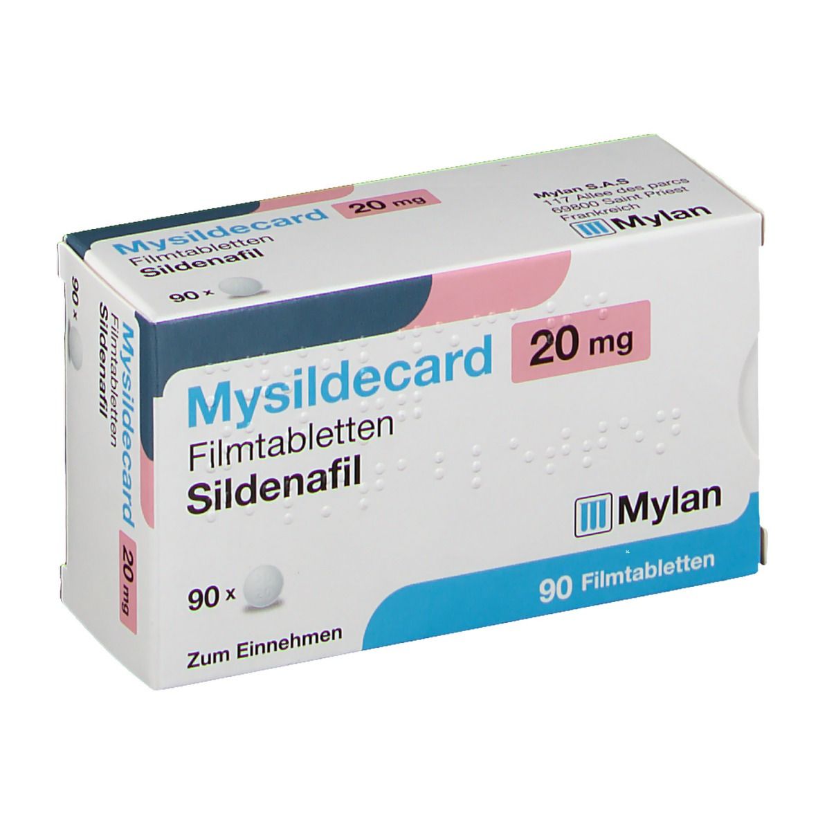 Mysildecard 20 mg