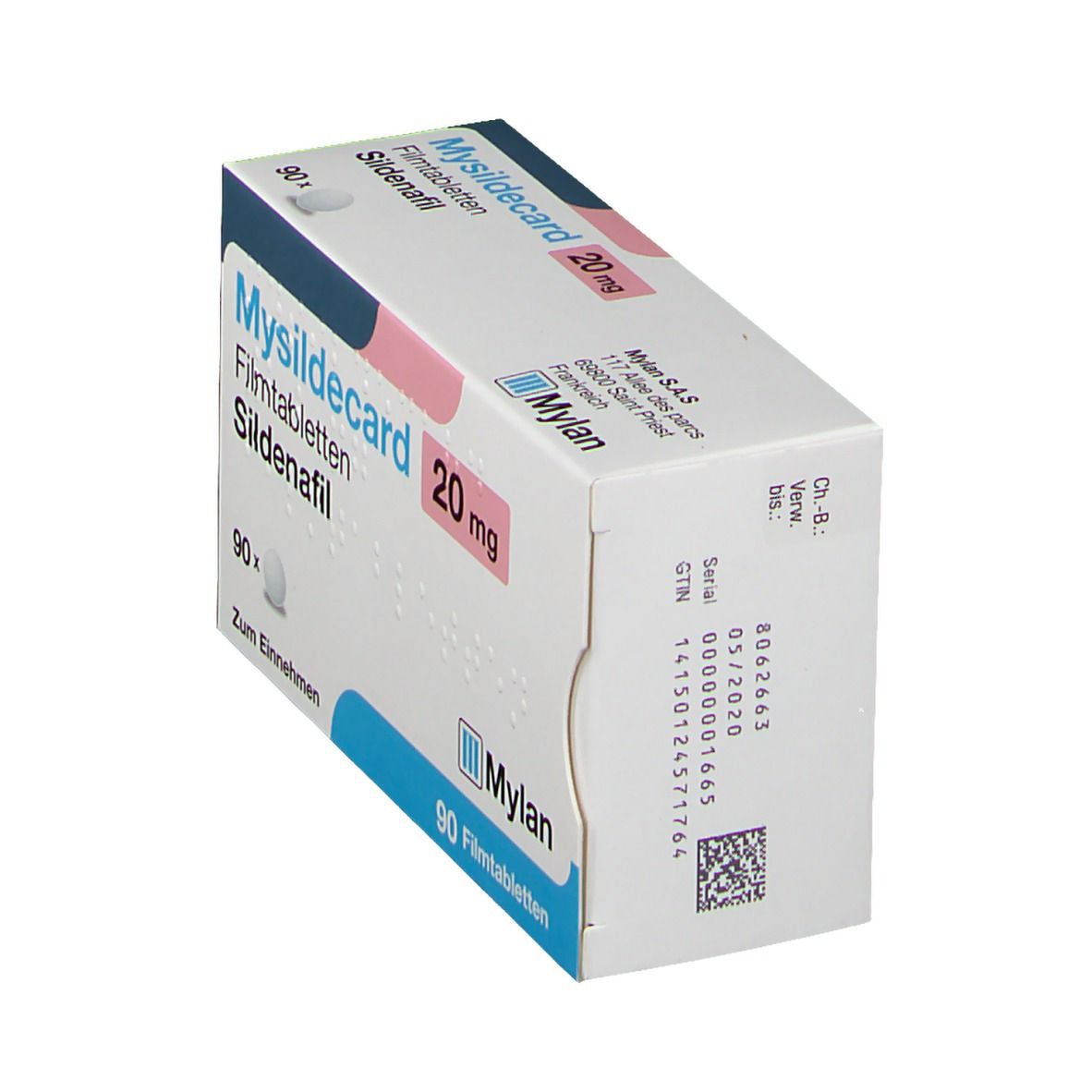 Mysildecard 20 mg Filmtabletten 90 St