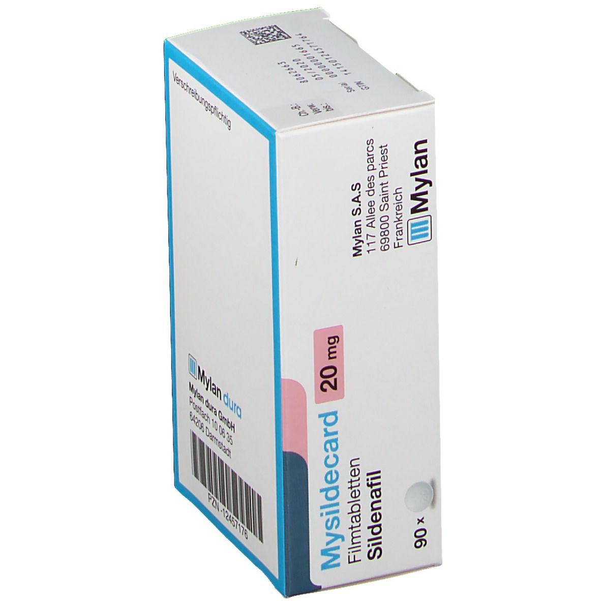 Mysildecard 20 mg