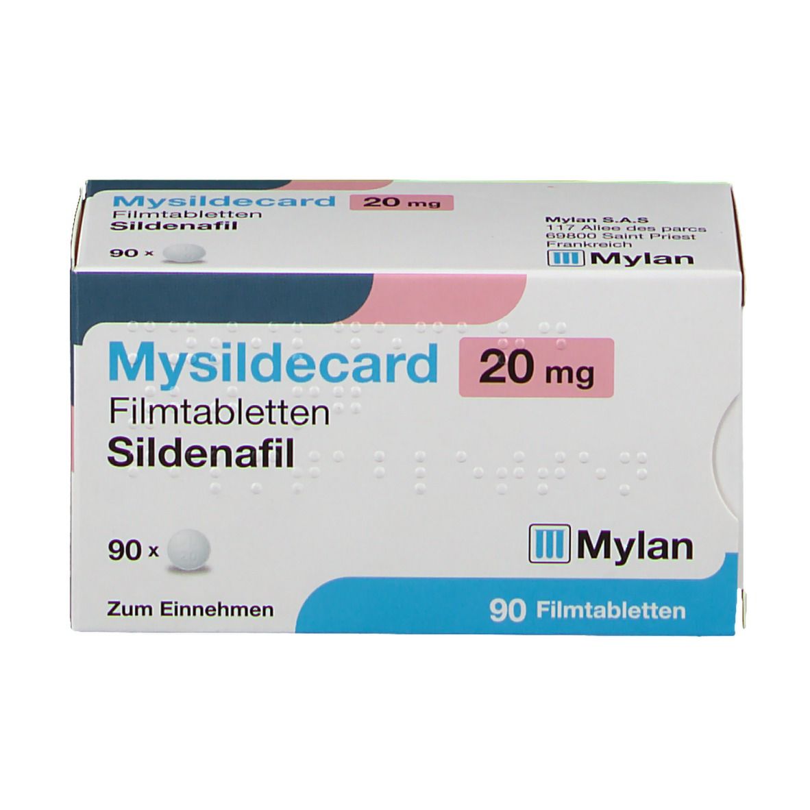 Mysildecard 20 mg