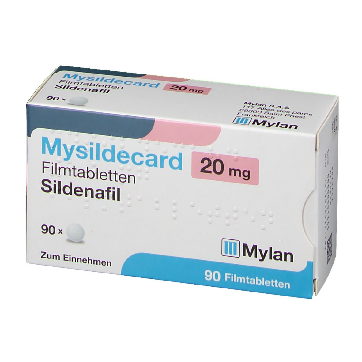 Mysildecard 20 mg