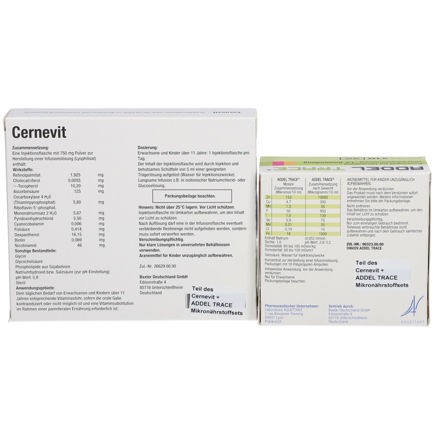 Cernevit + ADDEL TRACE® Mikronährstoff-Set