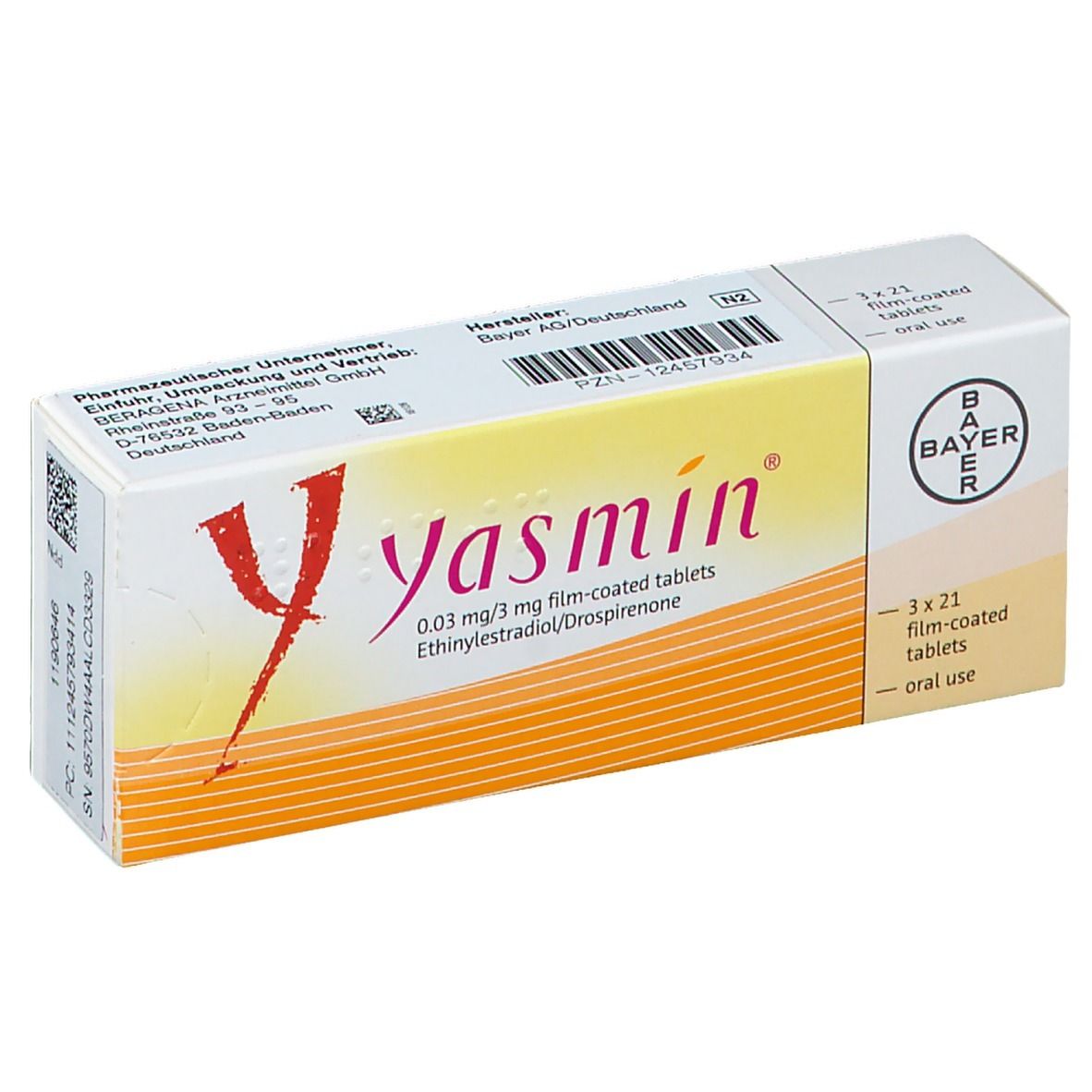 YASMIN Filmtabletten B