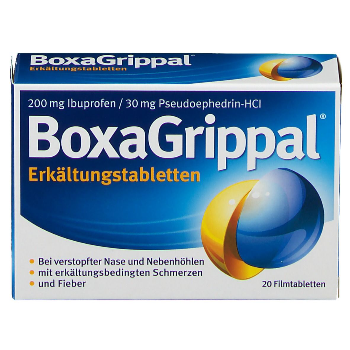BoxaGrippal® Erkältungstabletten 200 mg / 30 mg