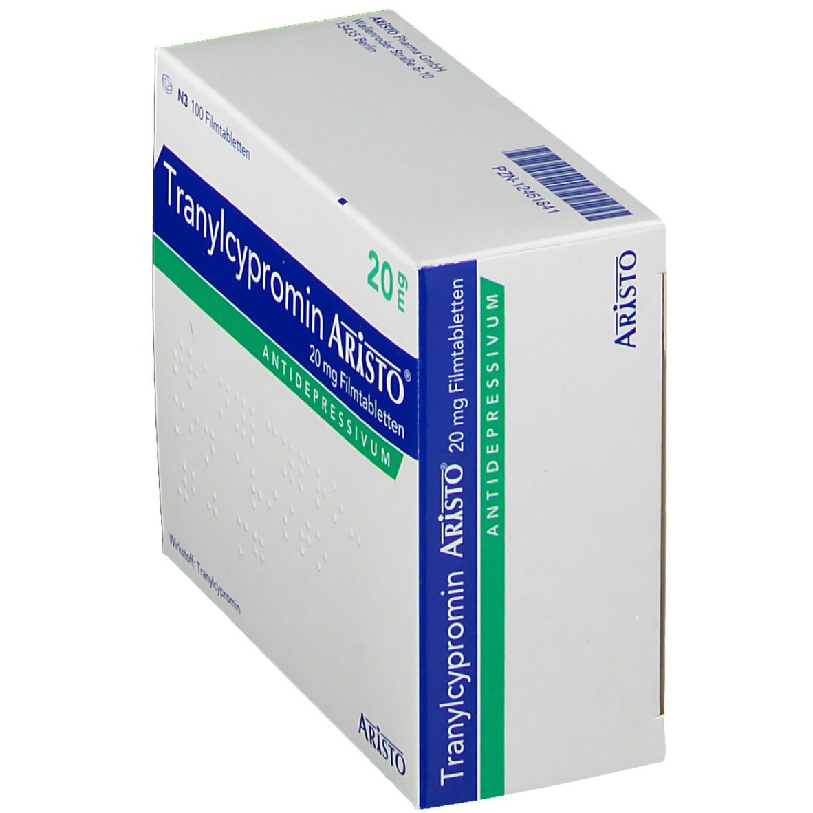 Tranylcypromin Aristo 20 mg Filmtabletten 100 St