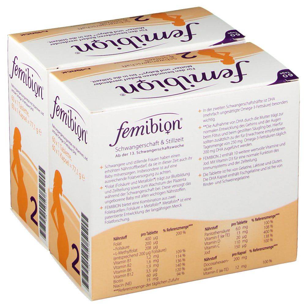 Femibion® 2 Schwangerschaft + Stillzeit 4-Monats-Vorteilspack