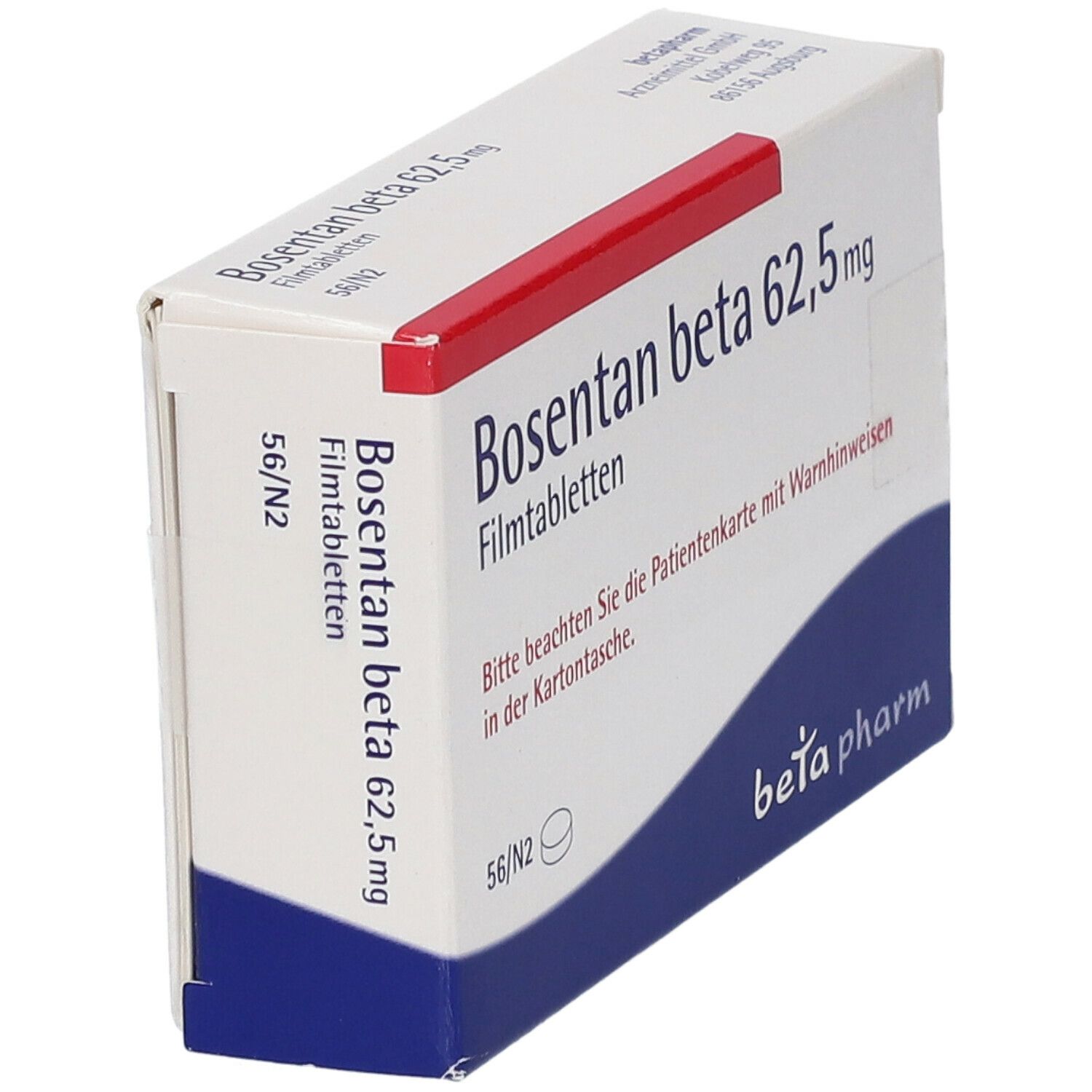 Bosentan Teva 62,5 mg Filmtabletten 56 St