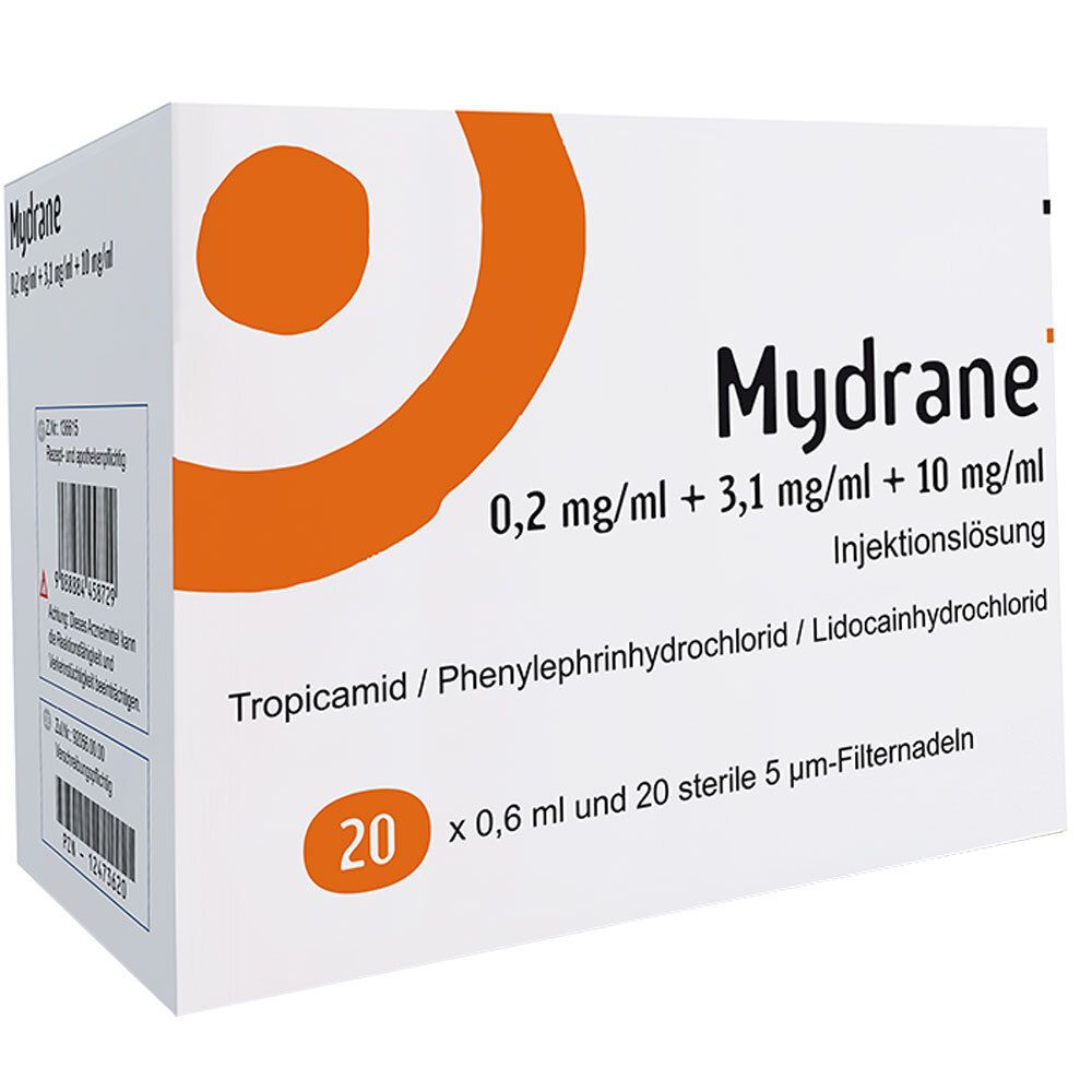 Mydrane 0,2 mg/ml + 3,1 mg/ml + 10 mg/ml