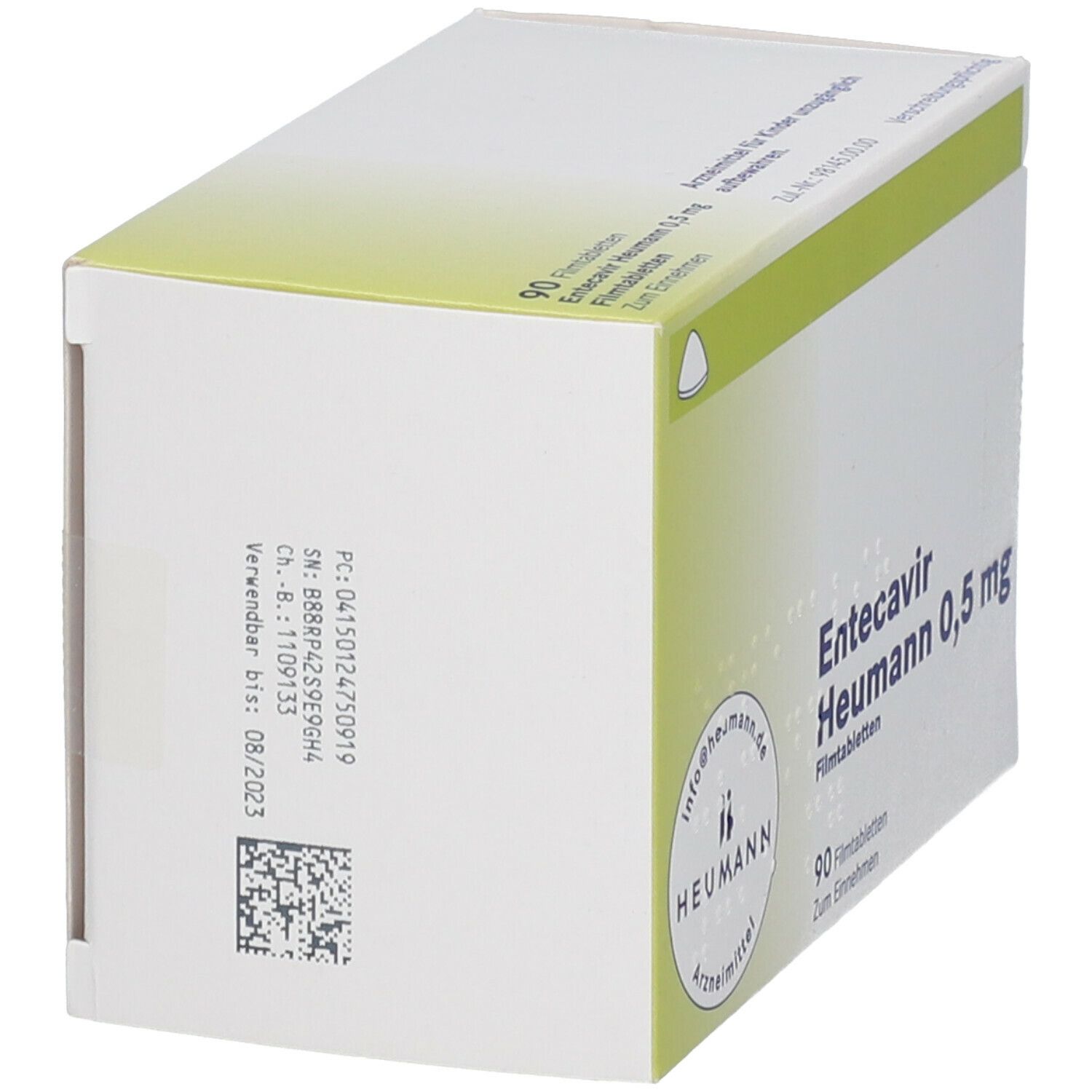 Entecavir Heumann 0,5 mg Filmtabletten 90 St