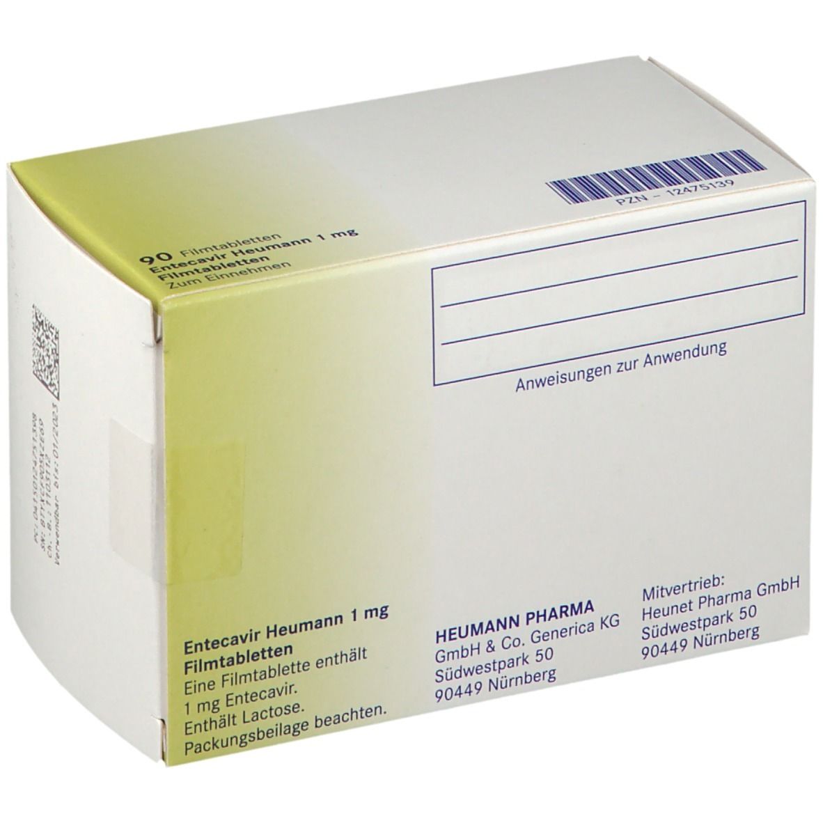 Entecavcir Heumann 1 mg